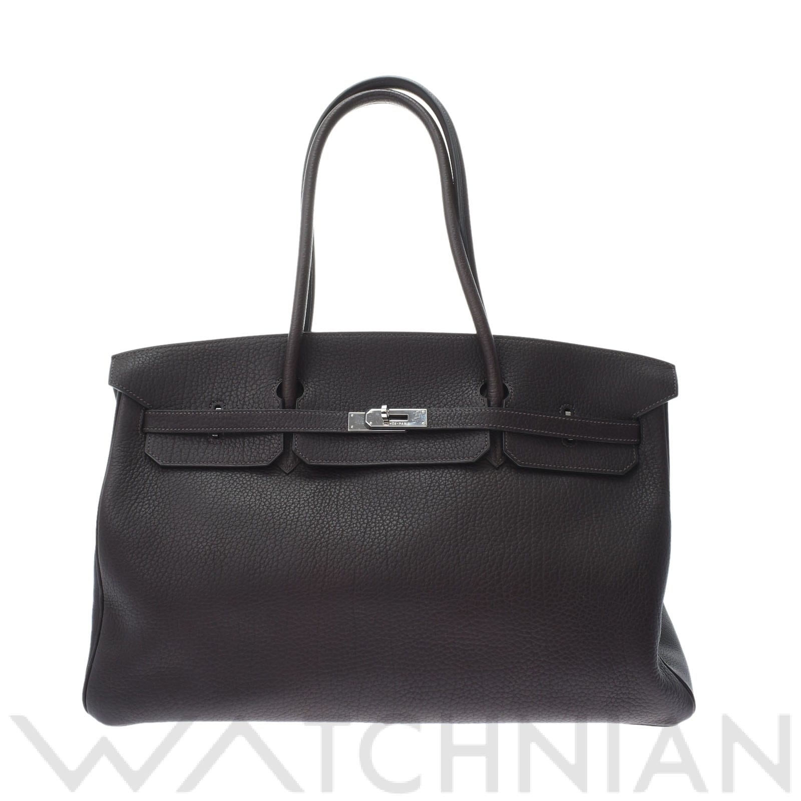 エルメス バーキン 45 ロングショルダー ハバナ/パラジウム金具 フィヨルド ユニセックス バッグ 【中古】【bag】
