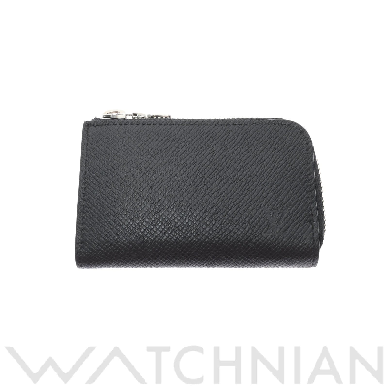ルイ ヴィトン タイガ ポルトモネジュール ブラック M63375 レザー ユニセックス 財布 【中古】【purse】