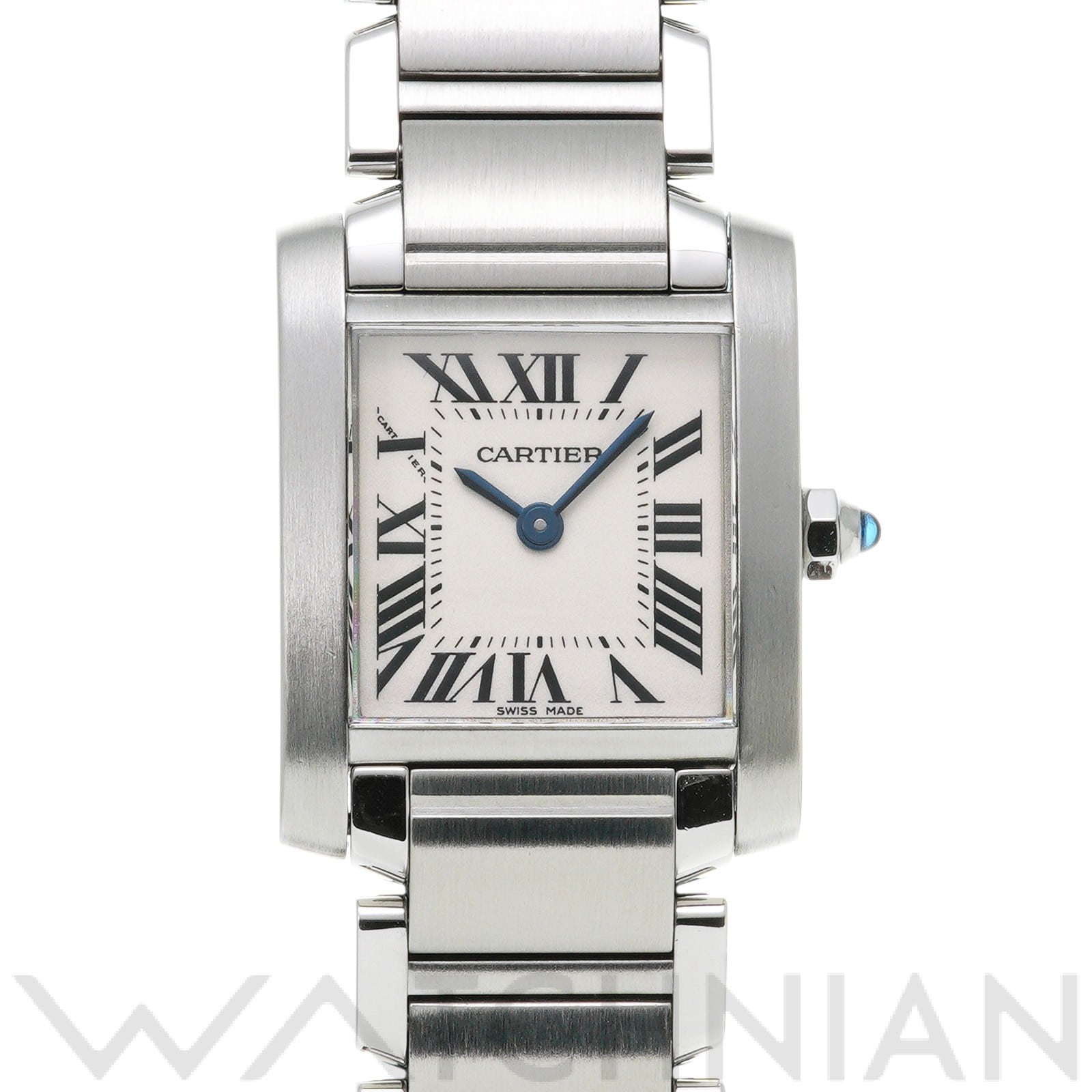 カルティエ タンクフランセーズ SM W51008Q3 シルバー レディース 時計 【中古】【wristwatch】