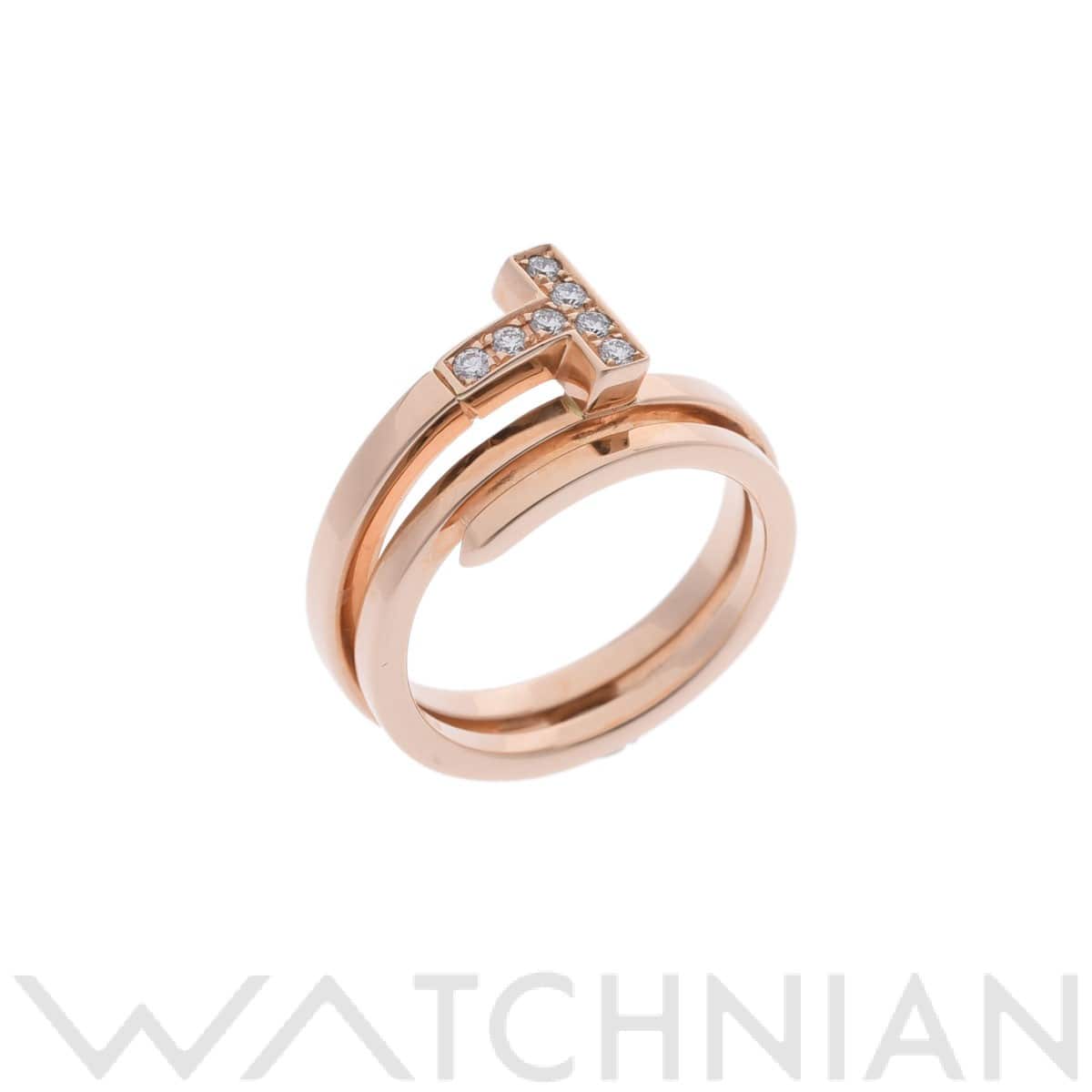 ティファニー Tスクエアラップリング ゴールド K18ピンクゴールド PG レディース ジュエリー 【中古】【jewelry】