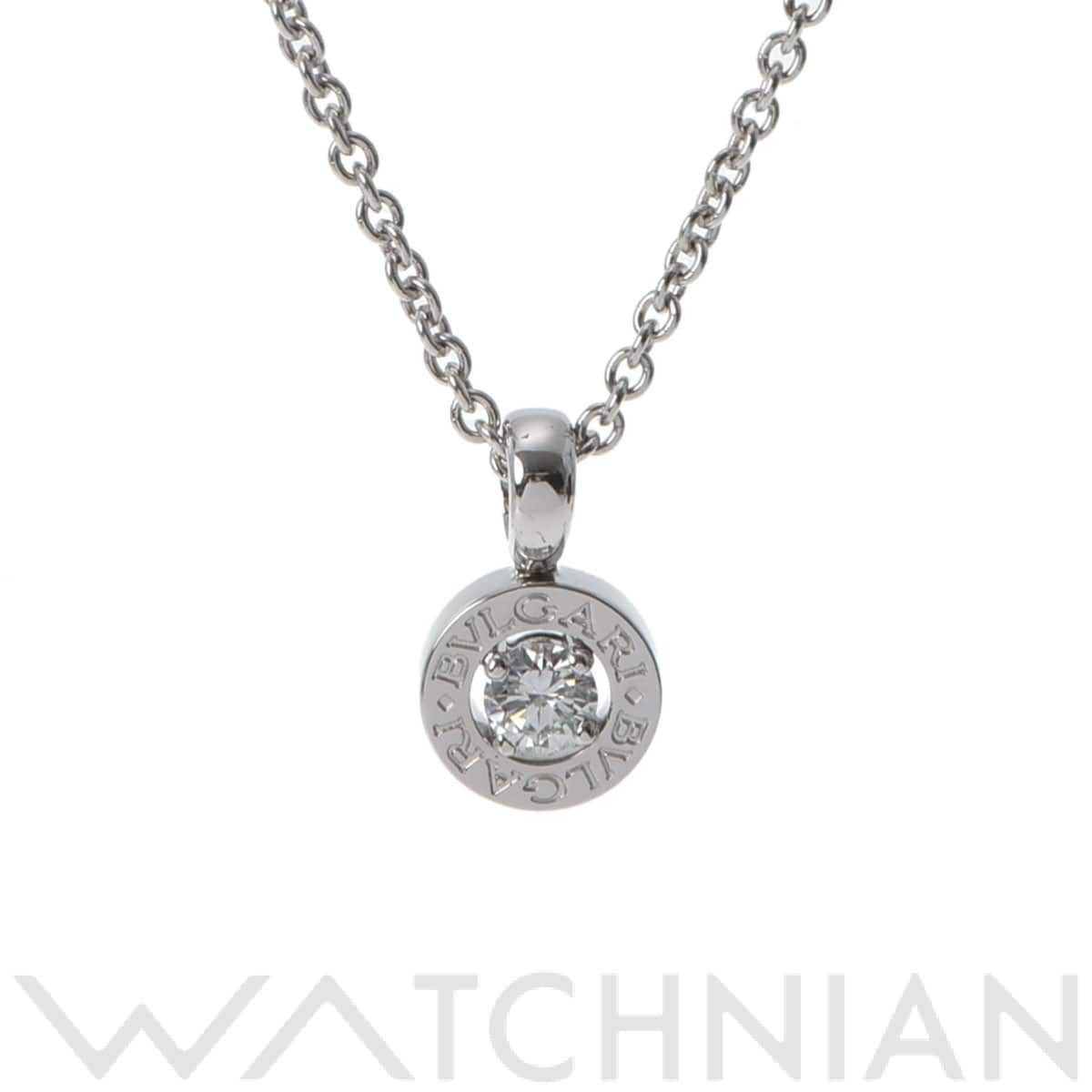 ブルガリ ブルガリブルガリネックレス 1Pダイヤ シルバー K18ホワイトゴールド WG レディース ジュエリー 【中古】【jewelry】