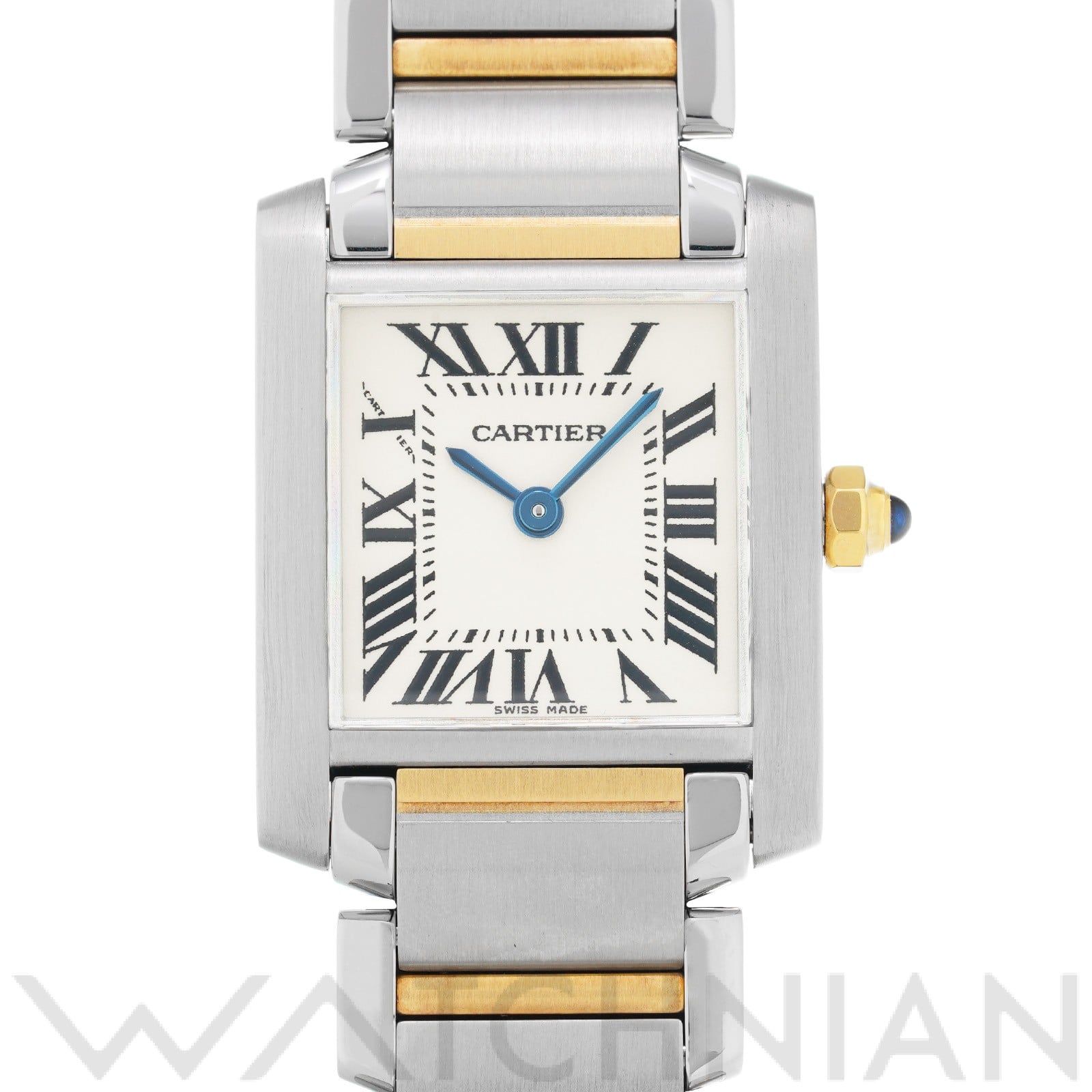 カルティエ タンク フランセーズ SM W51007Q4 シルバー レディース 時計 【中古】【wristwatch】