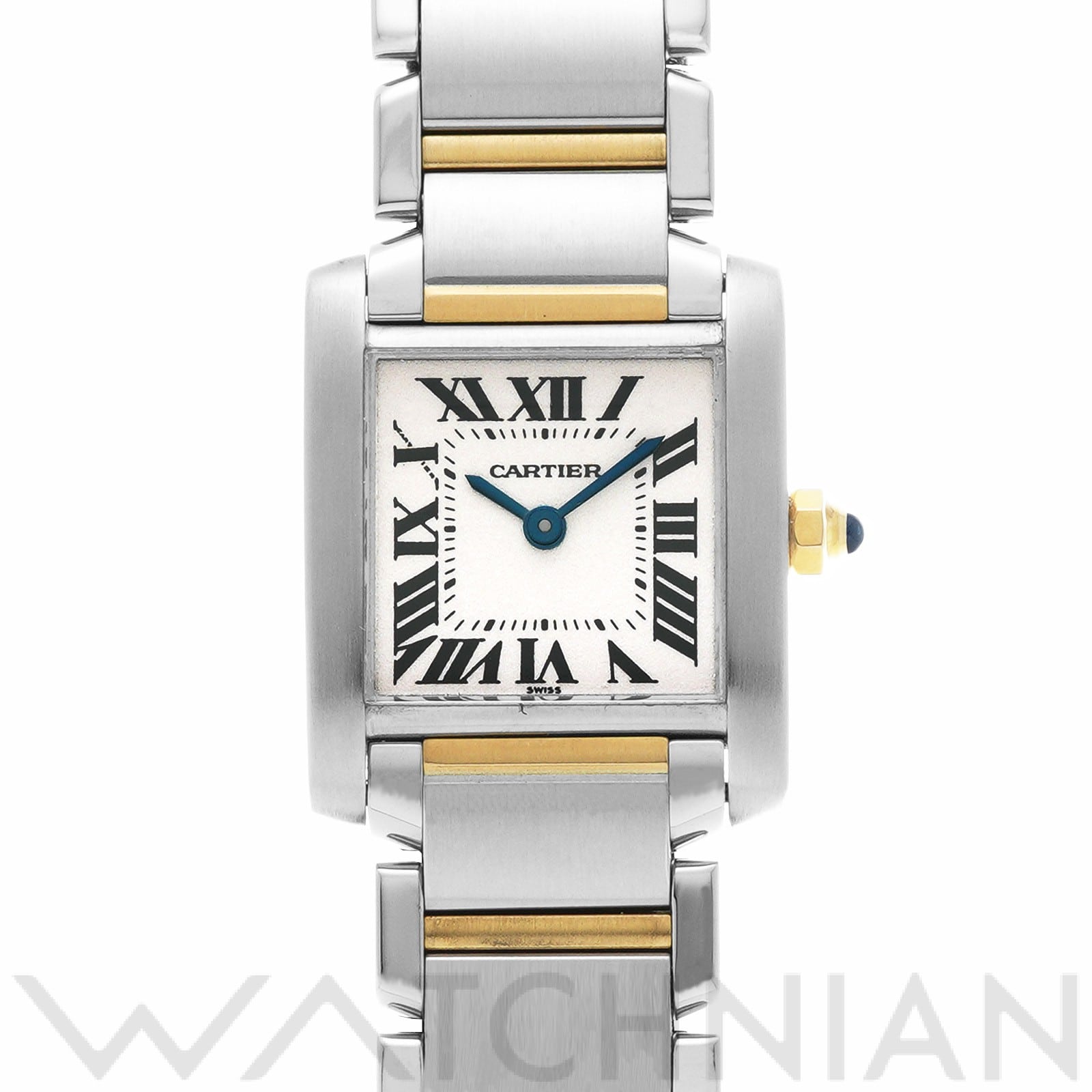 カルティエ タンクフランセーズ SM W51007Q4 シルバー レディース 時計 【中古】【wristwatch】