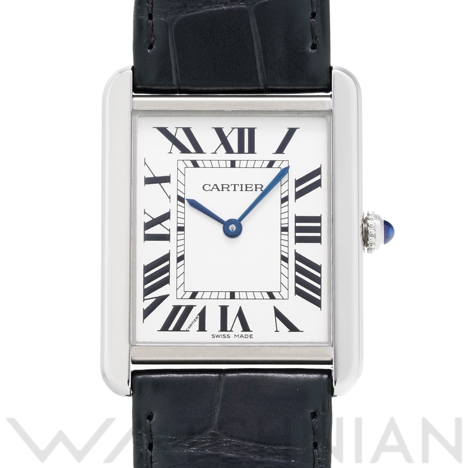 カルティエ タンクソロ LM W5200003 シルバー メンズ 時計 【中古】【wristwatch】