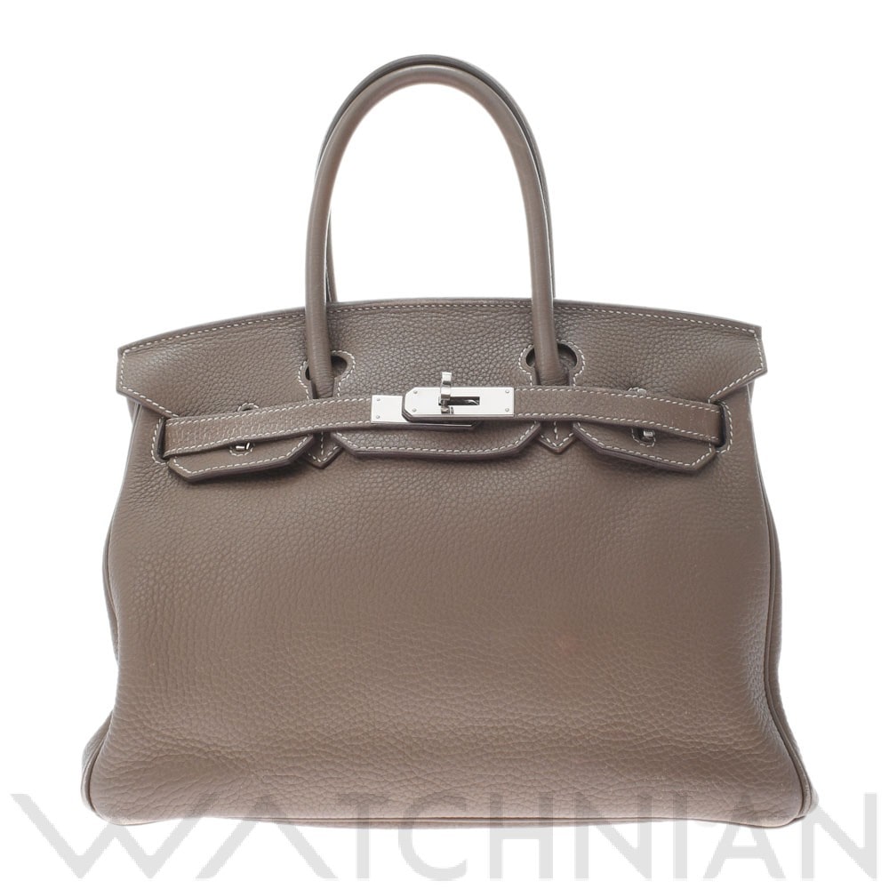 エルメス バーキン 30 エトゥープ/パラジウム金具金具 トゴ レディース バッグ 【中古】【bag】