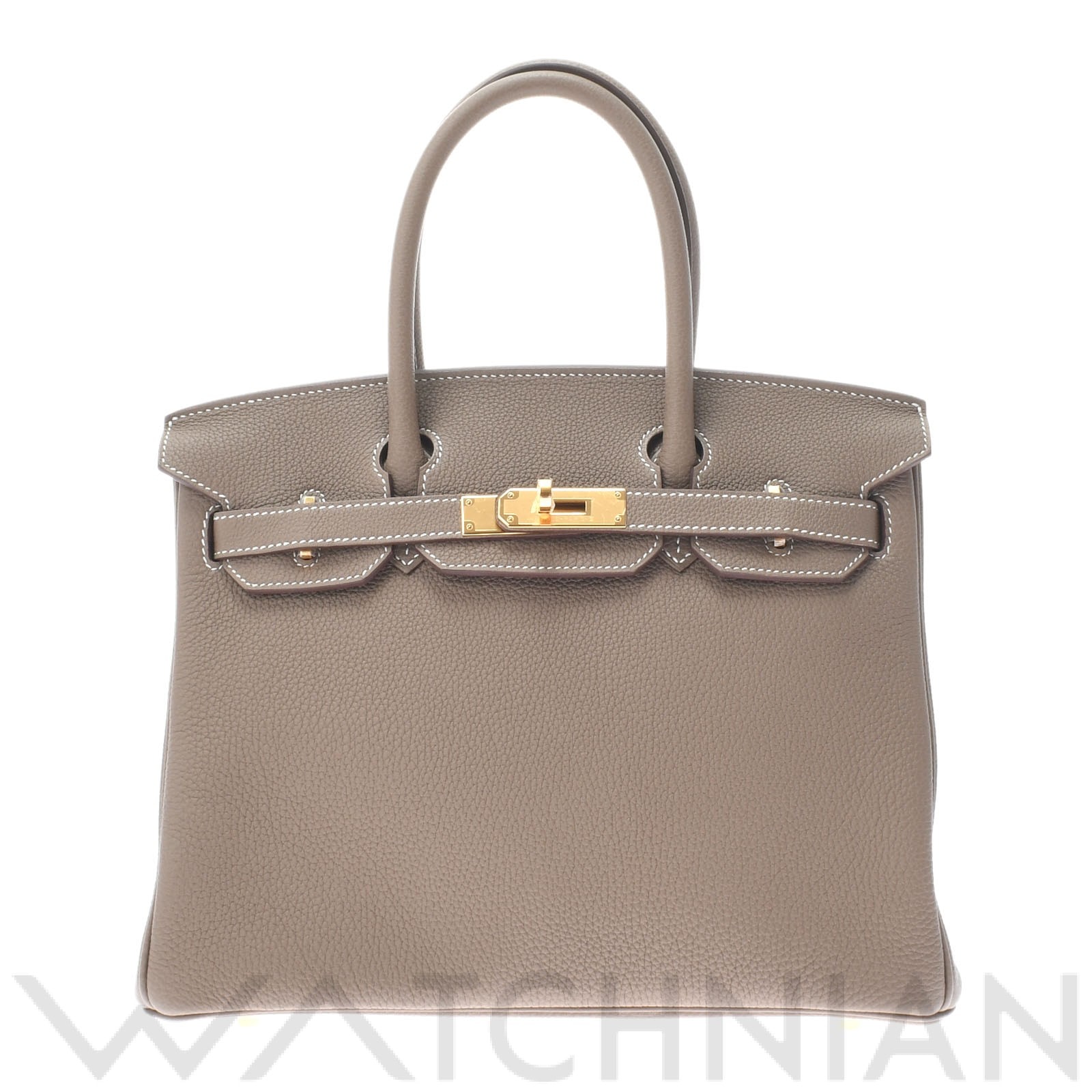 エルメス バーキン 30 エトゥープ/ゴールド金具 トゴ レディース バッグ 【新品】【bag】
