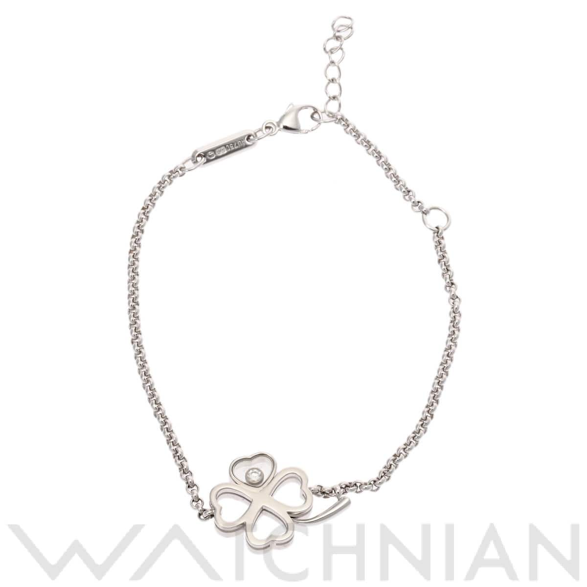 ショパール ハッピーダイヤモンド 1PD シルバー K18ホワイトゴールド WG レディース ジュエリー 【中古】【jewelry】