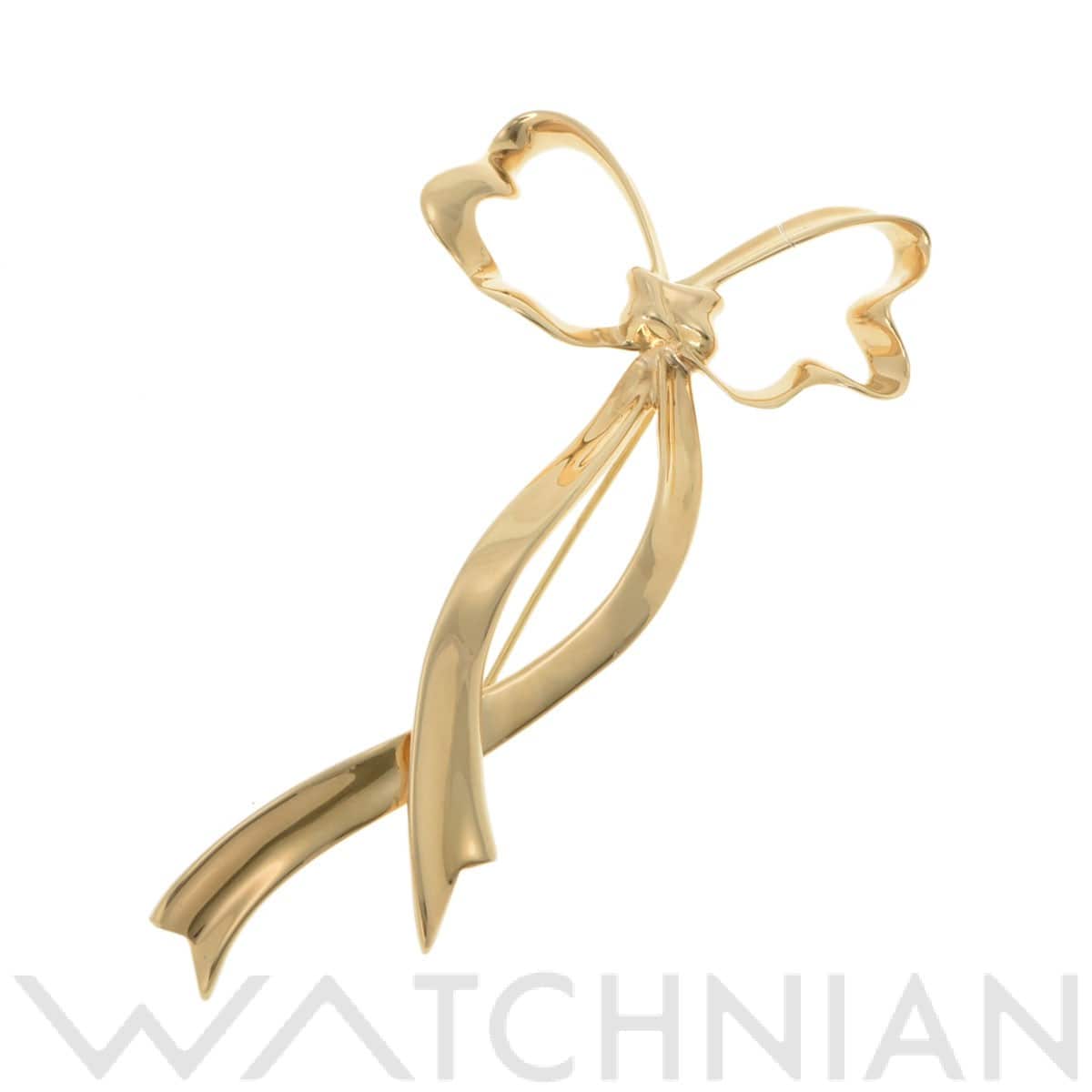 ティファニー ボウブローチ ゴールド K18イエローゴールド YG レディース ジュエリー 【中古】【jewelry】