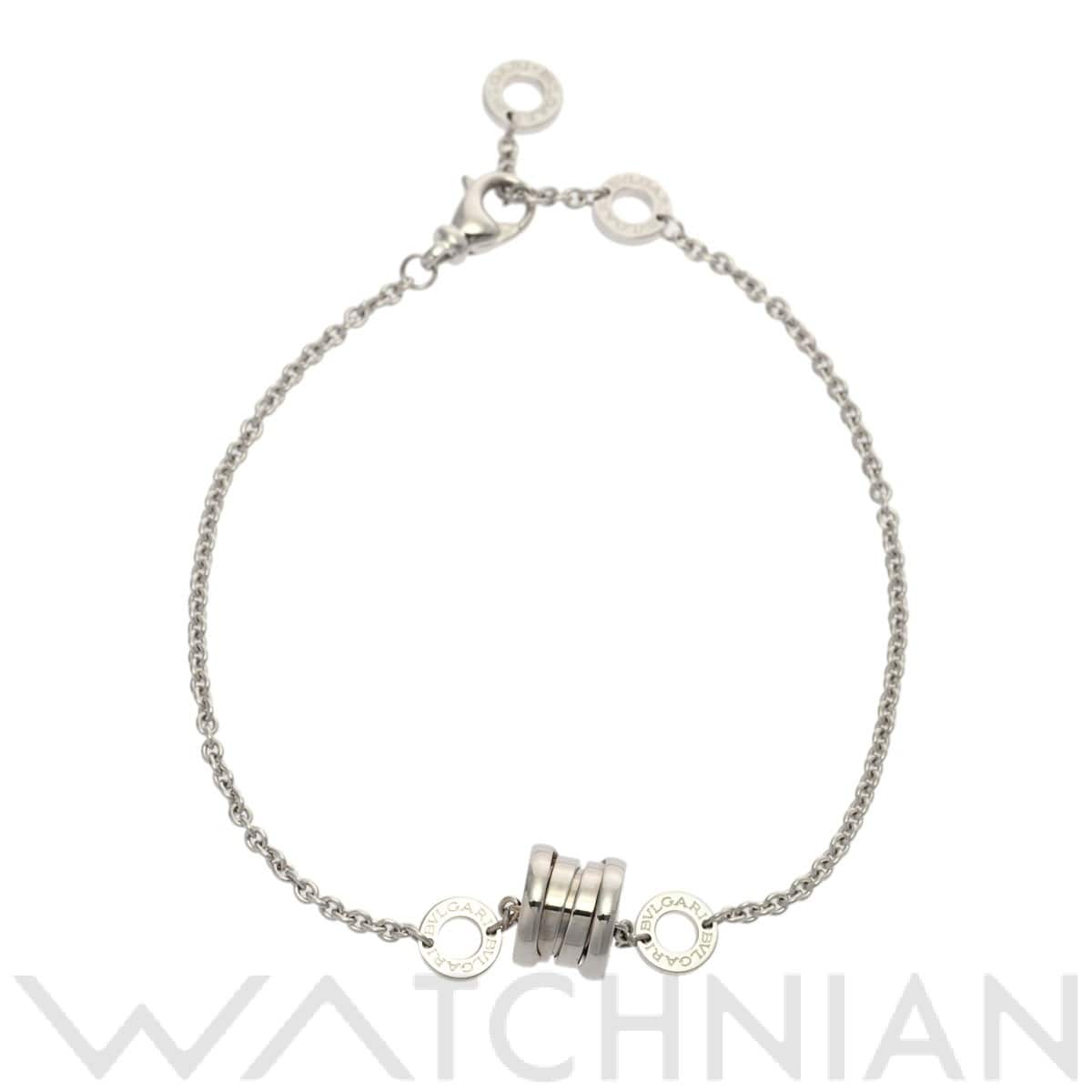 ブルガリ B-ZERO1 エレメントブレスレット シルバー K18ホワイトゴールド WG レディース ジュエリー 【中古】【jewelry】