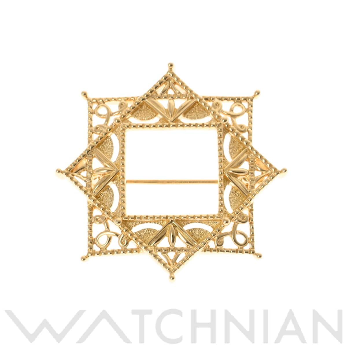 ミキモト オクタグラム ブローチ ゴールド K18イエローゴールド YG レディース ジュエリー 【中古】【jewelry】