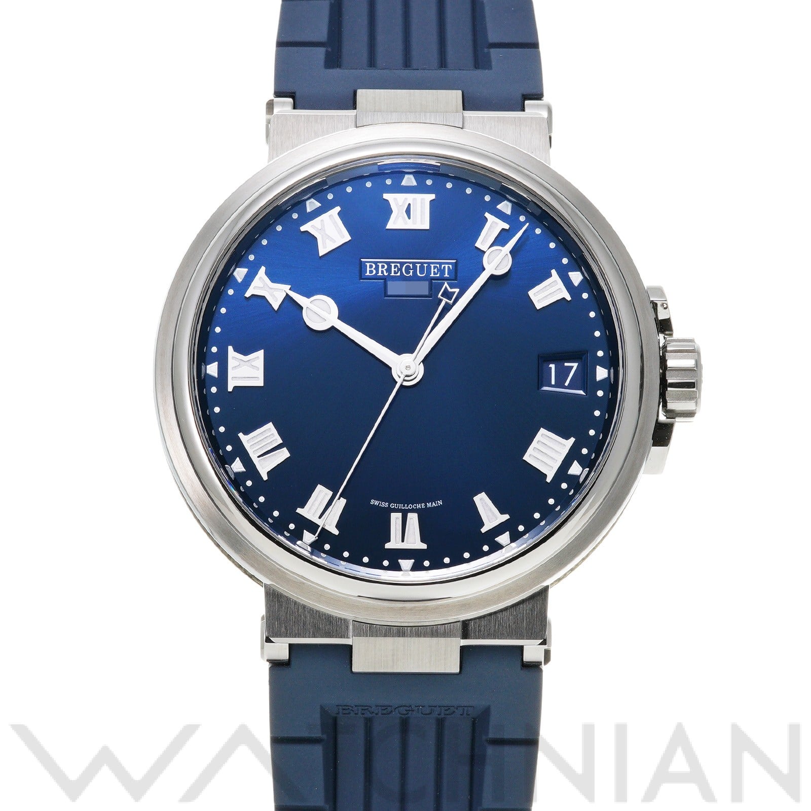 ブレゲ マリーン 5517TI/Y1/9ZU ブルー メンズ 時計 【中古】【wristwatch】