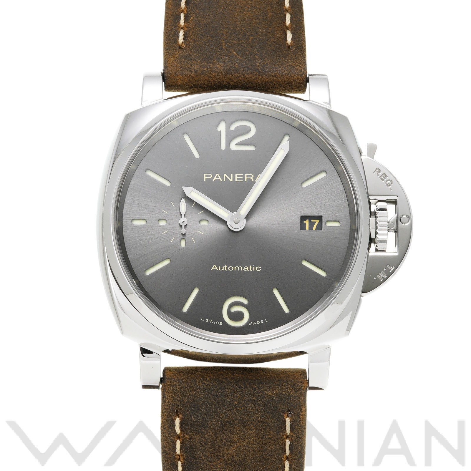 パネライ ルミノール ドゥエ 3デイズ アッチャイオ PAM00904 アンスラサイト メンズ 時計 【中古】【wristwatch】