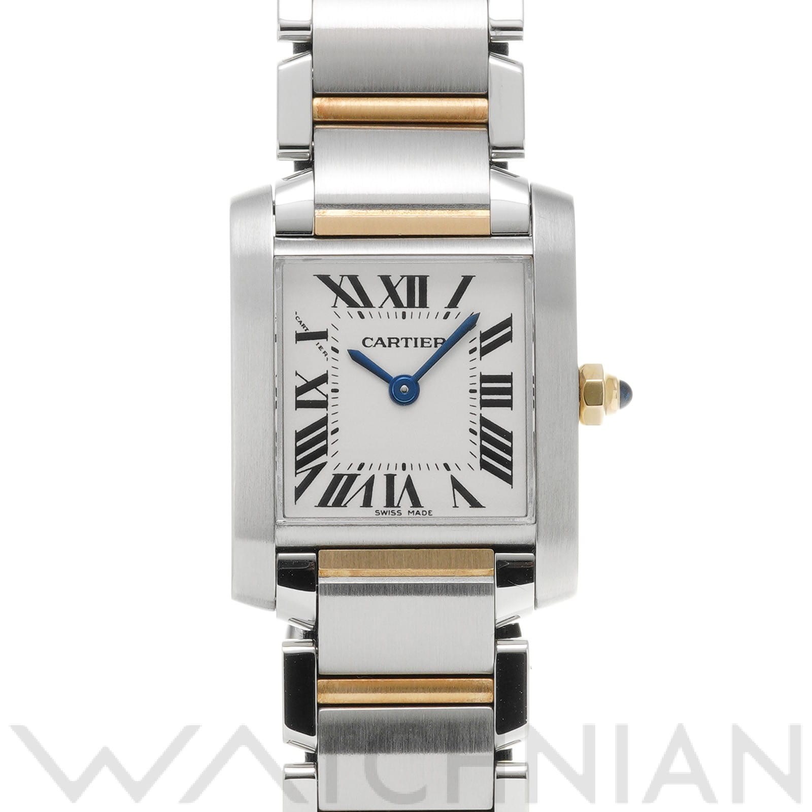 カルティエ タンク フランセーズ SM W51007Q4 シルバー レディース 時計 【中古】【wristwatch】