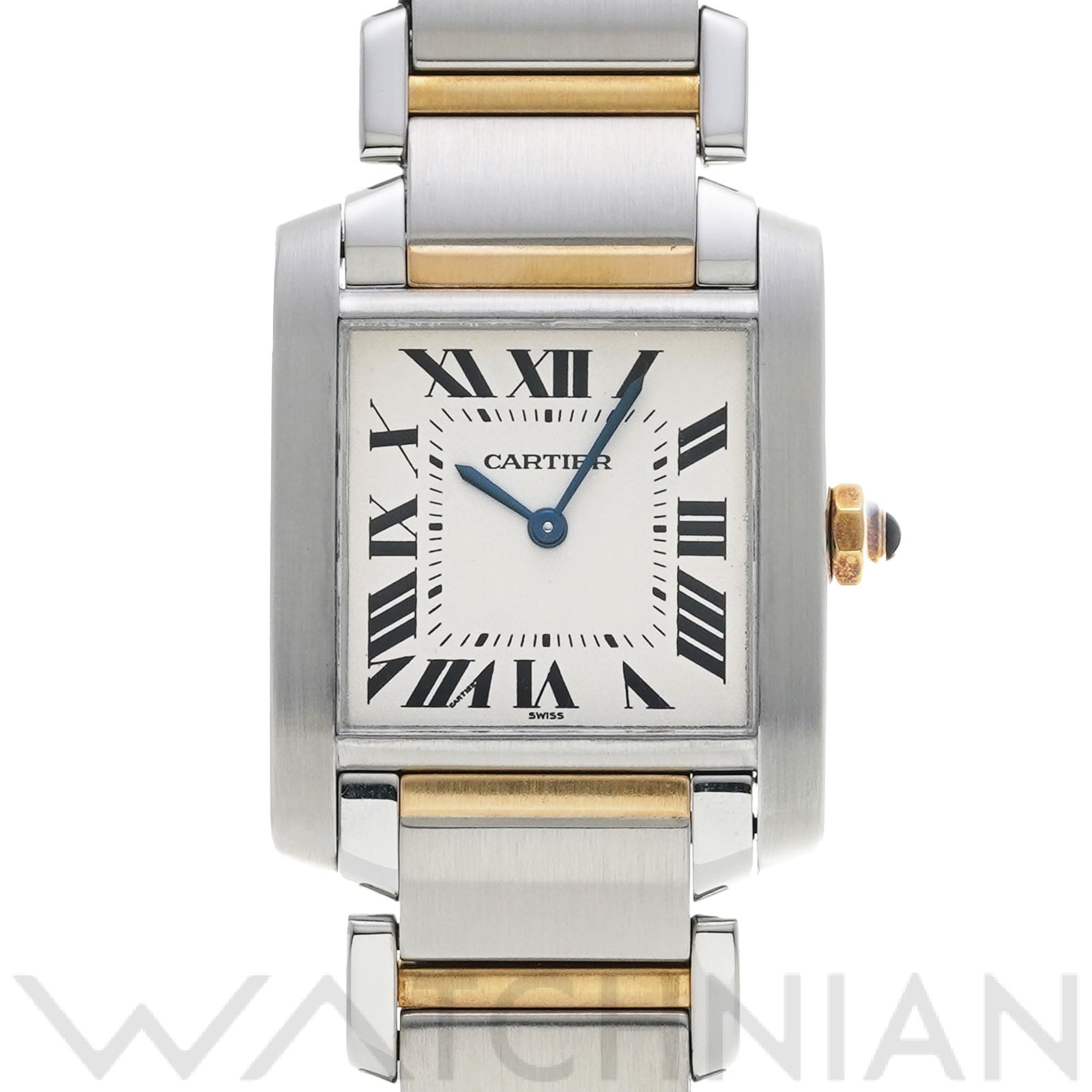 カルティエ タンク フランセーズ MM W51012Q4 シルバー ユニセックス 時計 【中古】【wristwatch】