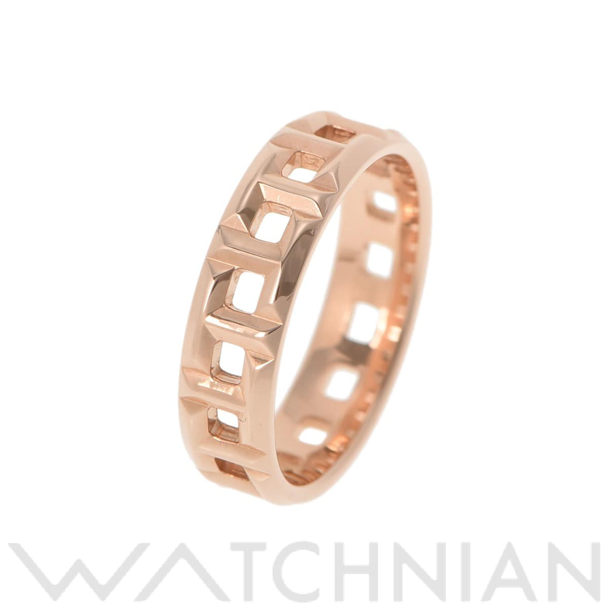 ティファニー Tトゥルー ワイドリング ゴールド K18ピンクゴールド PG ユニセックス ジュエリー 【中古】【jewelry】