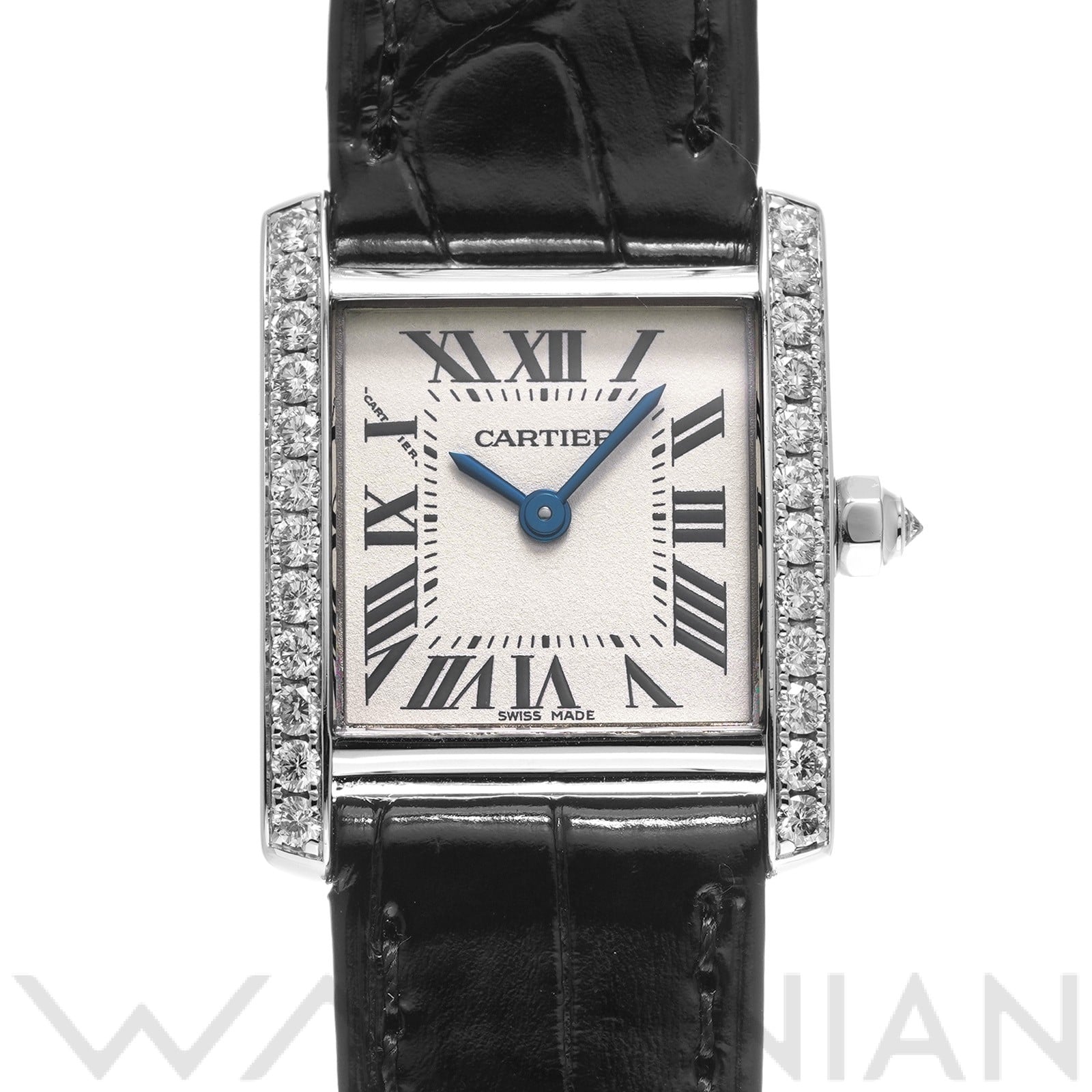 カルティエ タンク フランセーズ SM WE100231 シルバー レディース 時計 【中古】【wristwatch】