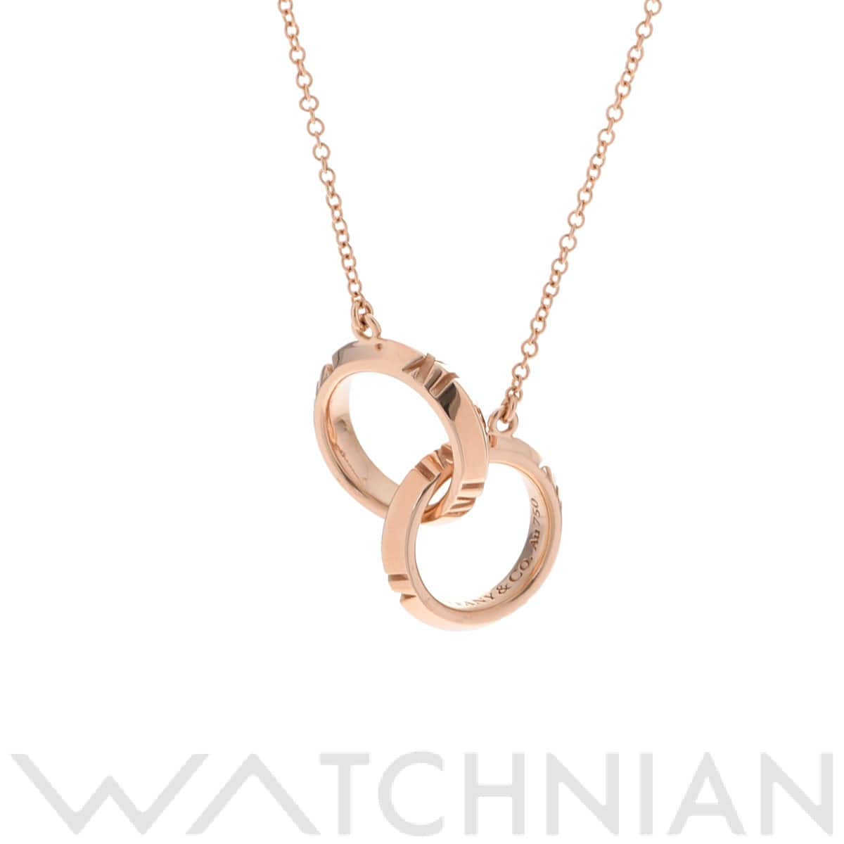 ティファニー アトラス X クローズド ネックレス ゴールド K18ピンクゴールド PG レディース ジュエリー 【中古】【jewelry】