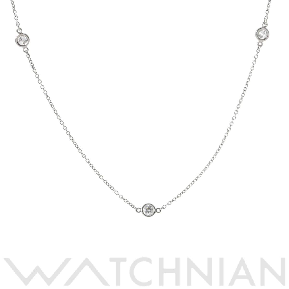 ティファニー バイザヤード 3PD シルバー Pt950プラチナ/ダイヤモンド レディース ジュエリー 【中古】【jewelry】