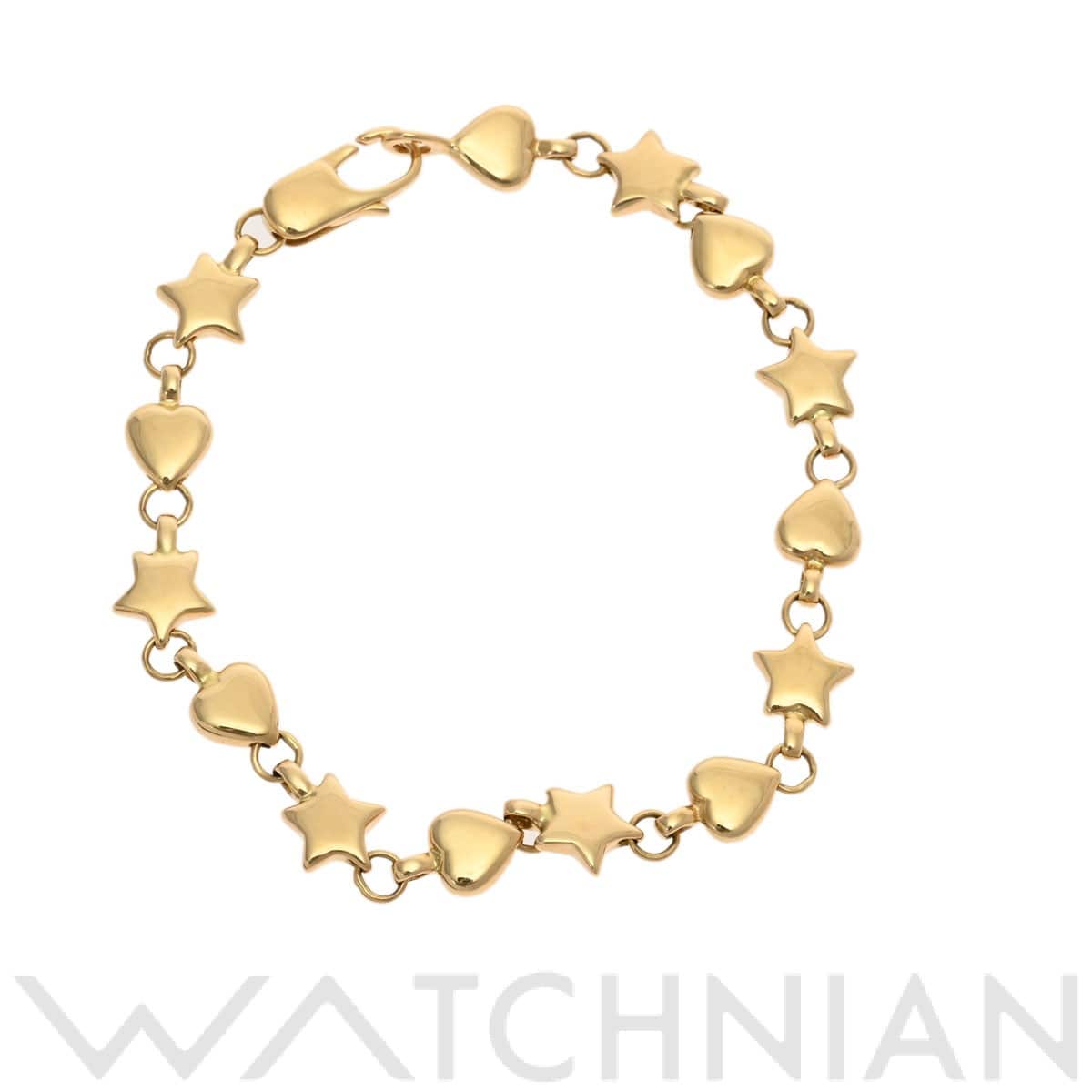 ティファニー ハート スター ブレスレット ゴールド K18イエローゴールド YG レディース ジュエリー 【中古】【jewelry】