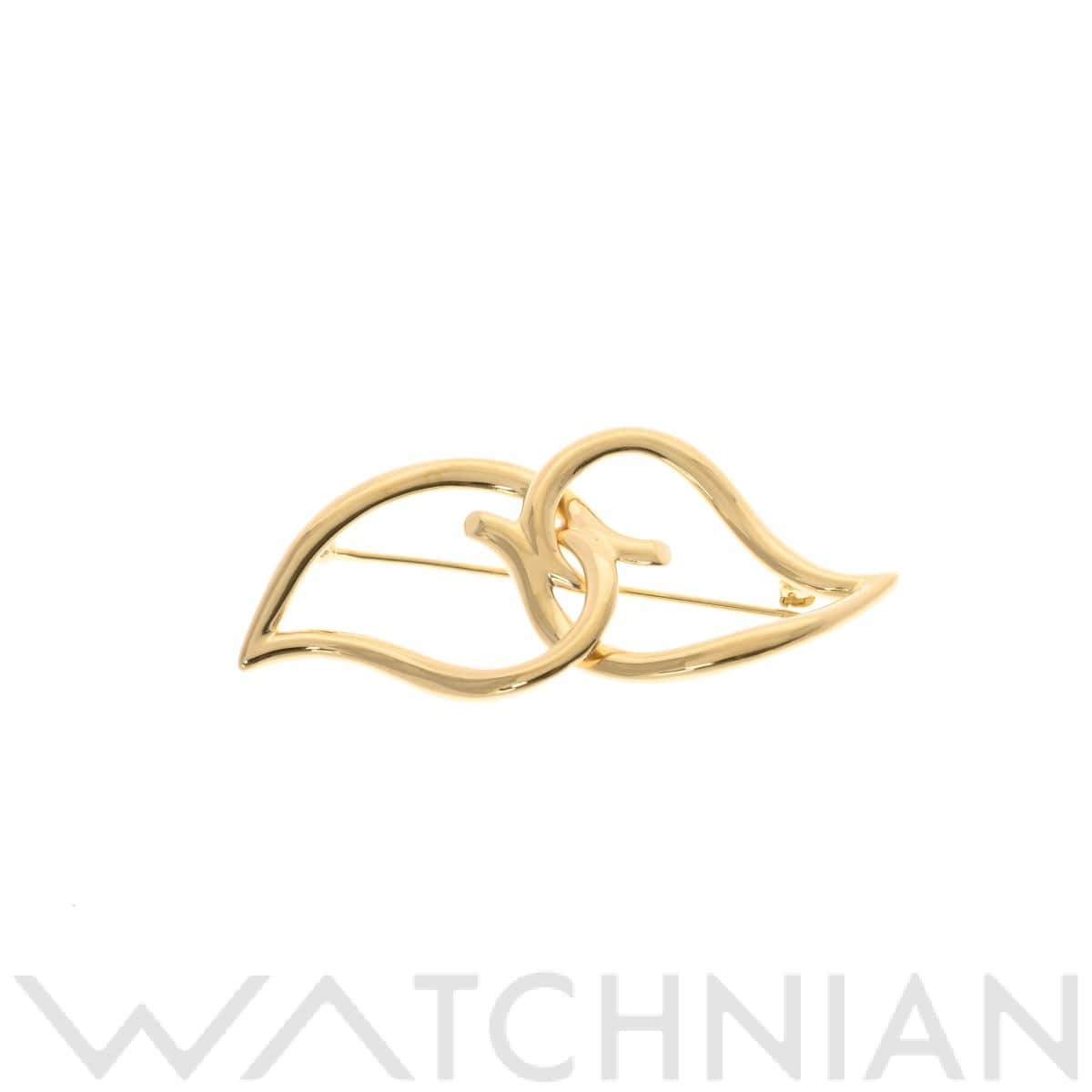 ティファニー リーフブローチ ゴールド K18イエローゴールド YG レディース ジュエリー 【中古】【jewelry】