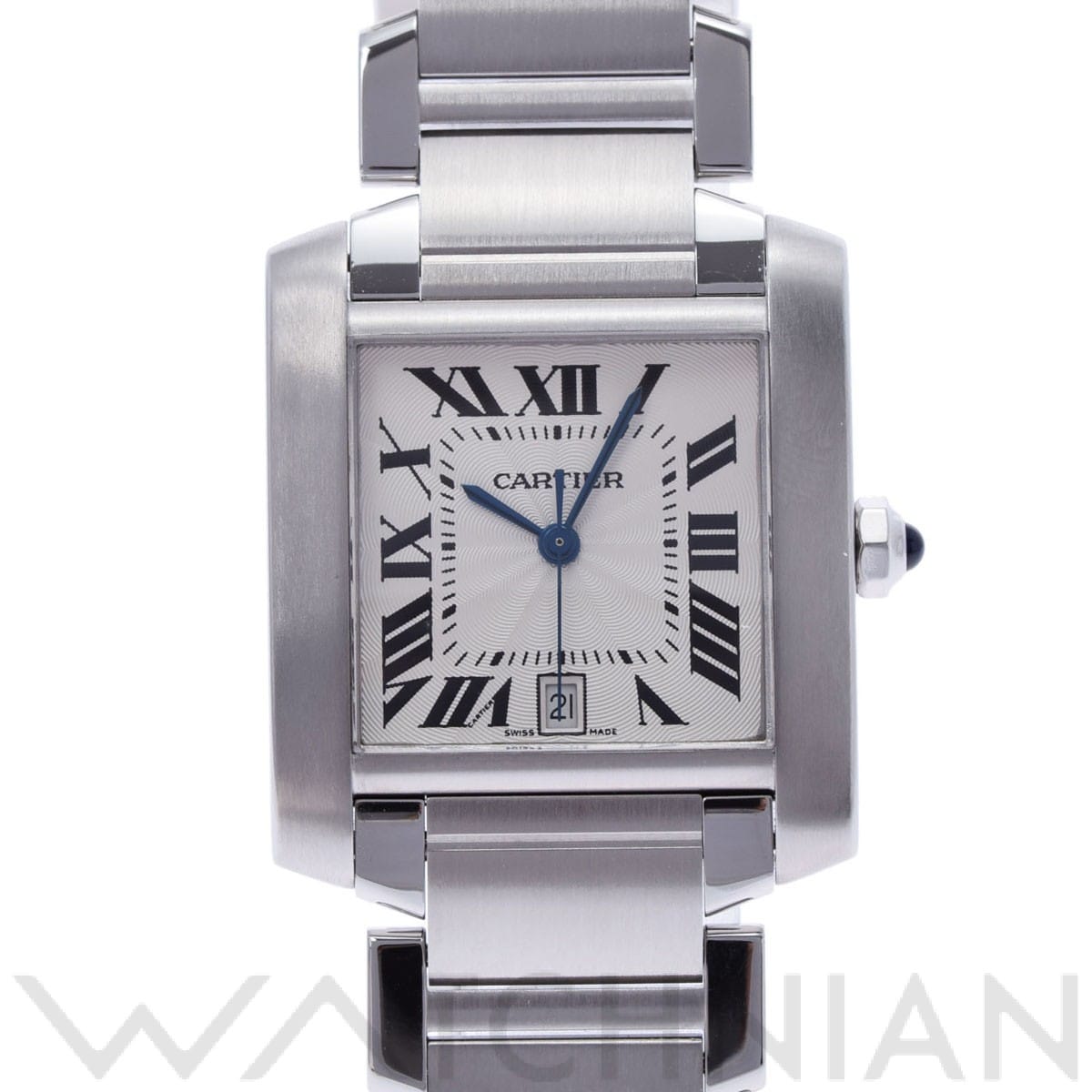 カルティエ タンク フランセーズ LM W51002Q3 シルバー メンズ 時計 【中古】【wristwatch】