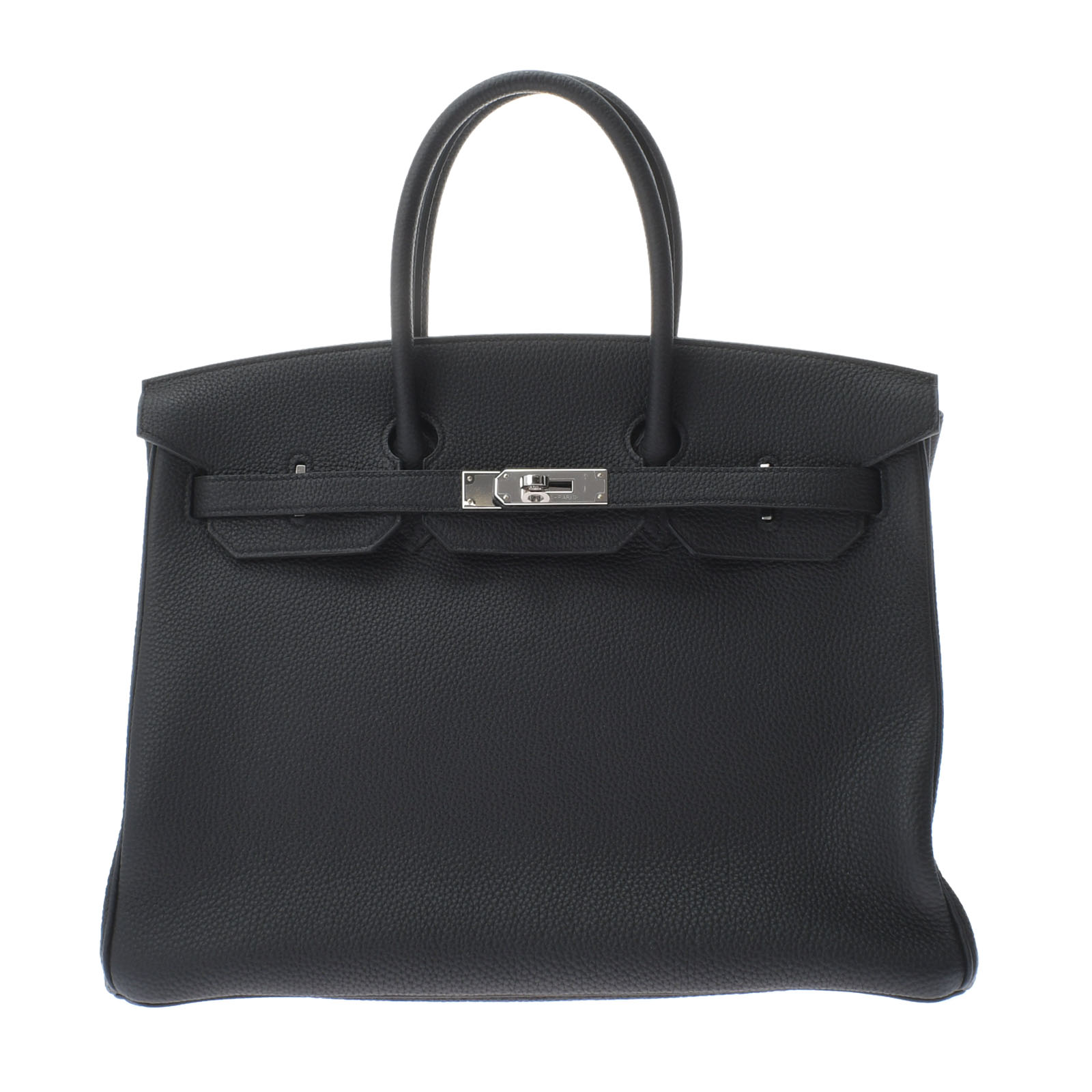 エルメス バーキン 35 黒/パラジウム金具 トゴ ユニセックス バッグ 【中古】【bag】