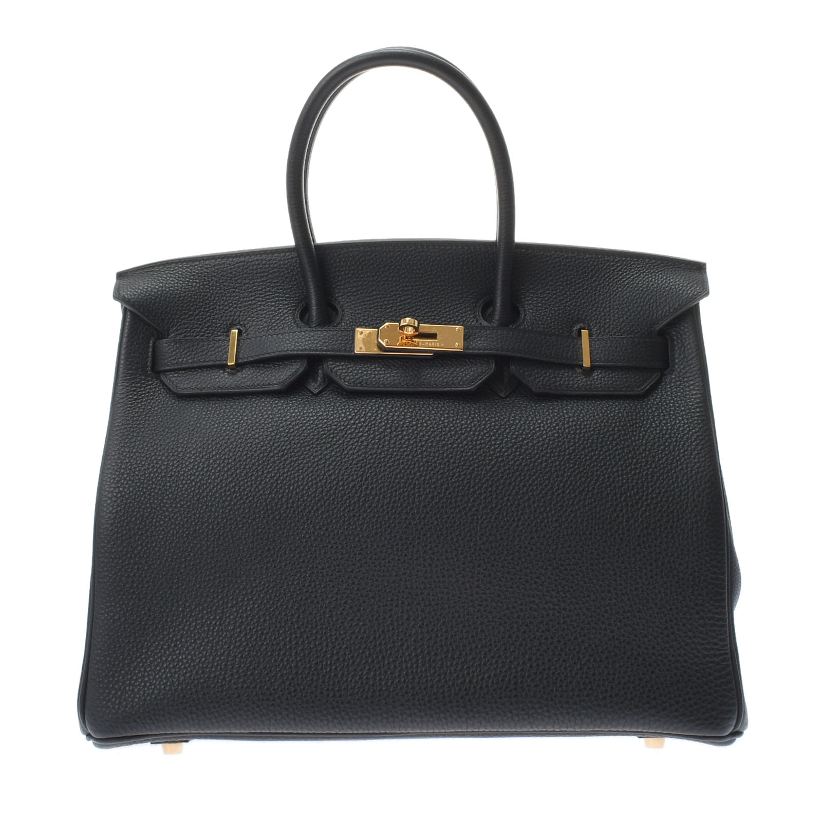 エルメス バーキン 35 黒/ゴールド金具 トゴ ユニセックス バッグ 【中古】【bag】