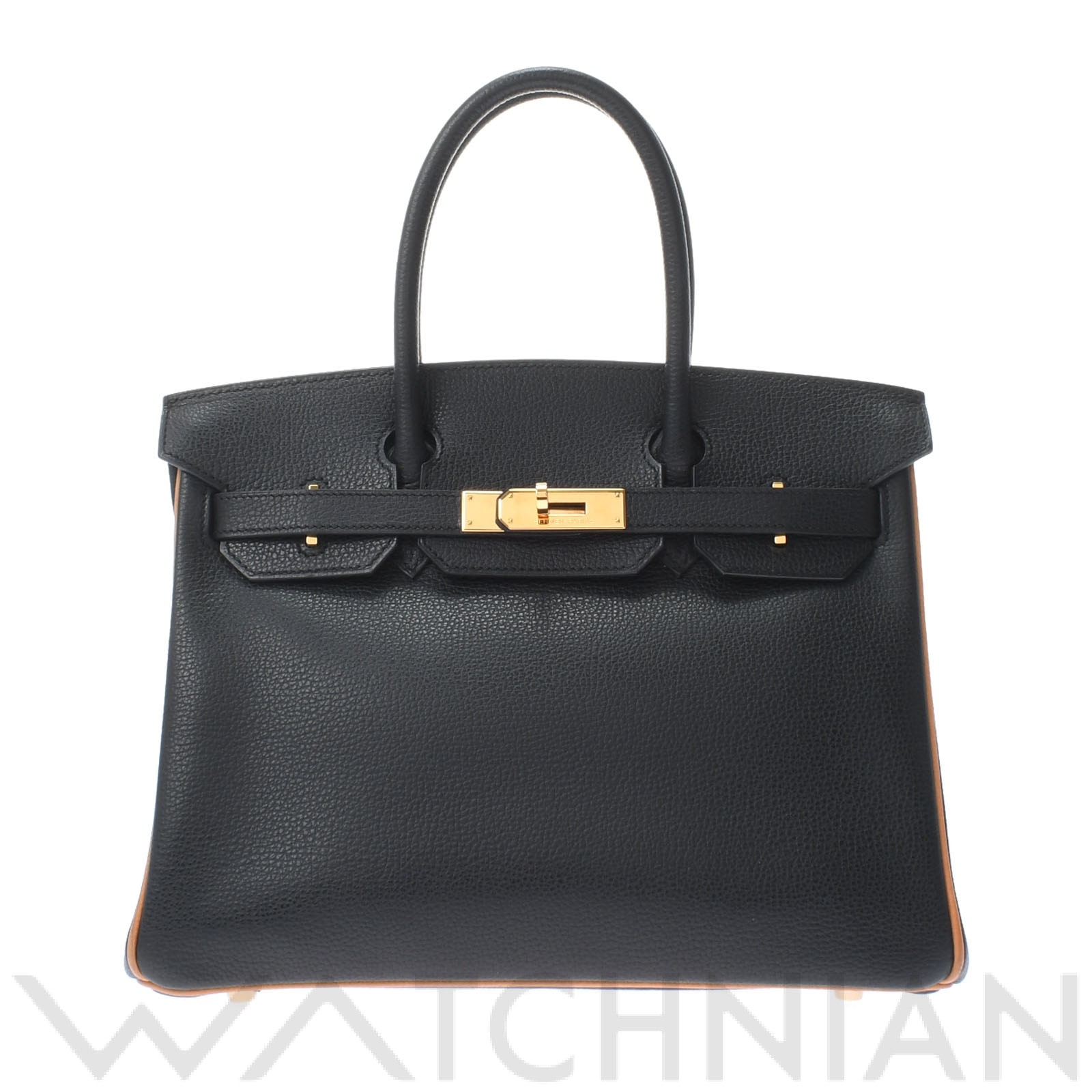 エルメス バーキン 30 ブラック/ゴールド/ゴールド金具 アルデンヌ レディース バッグ 【中古】【bag】
