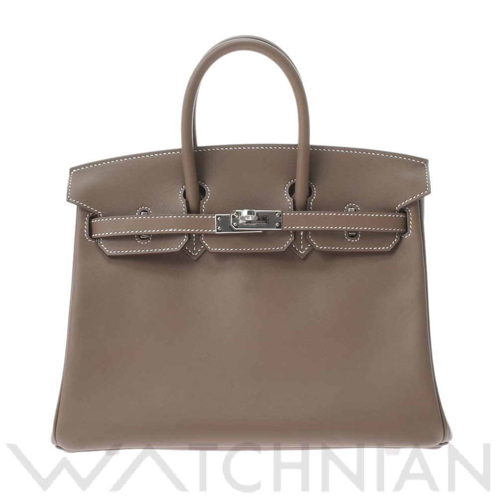 エルメス バーキン 25 エトゥープ/パラジウム金具 ヴォースイフト レディース バッグ 【未使用】【bag】