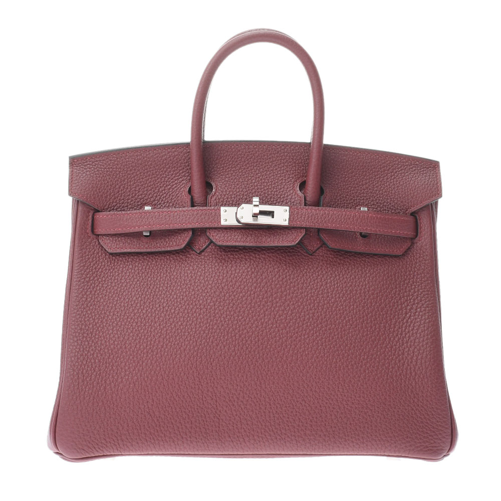 エルメス バーキン 25 ルージュH/パラジウム金具 トゴ レディース バッグ 【未使用】【bag】