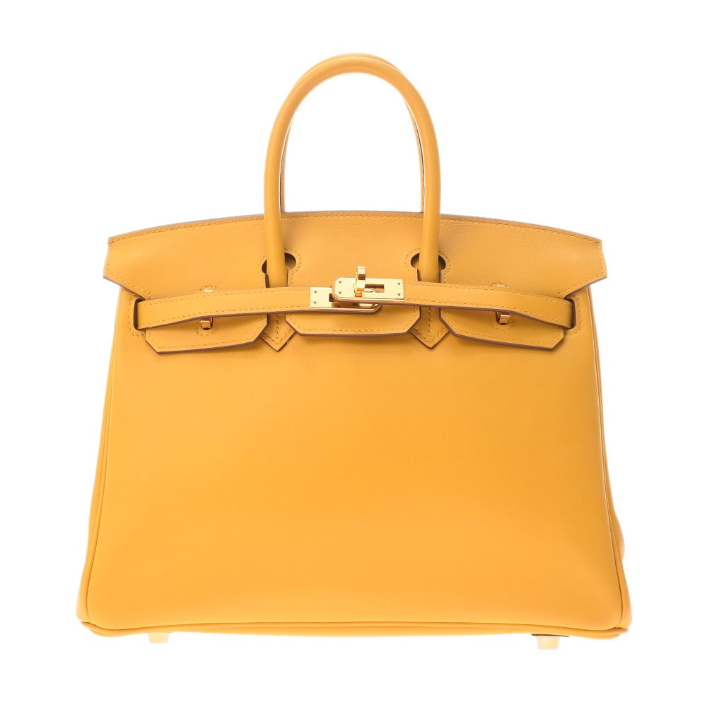 エルメス バーキン 25 ジョーヌアンブル/ゴールド金具 ヴォースイフト レディース バッグ 【未使用】【bag】