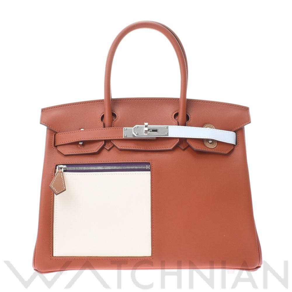 エルメス バーキン 30 カラーマティック ブリック/パラジウム金具 ヴォースイフト レディース バッグ 【新品】【bag】