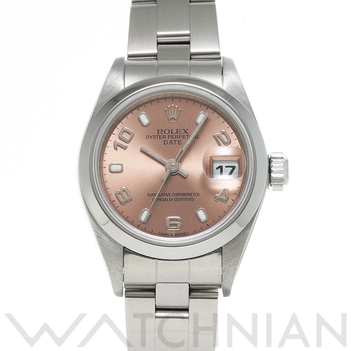 ロレックス オイスター パーペチュアル デイト 79160 ピンク レディース 時計 【中古】【wristwatch】