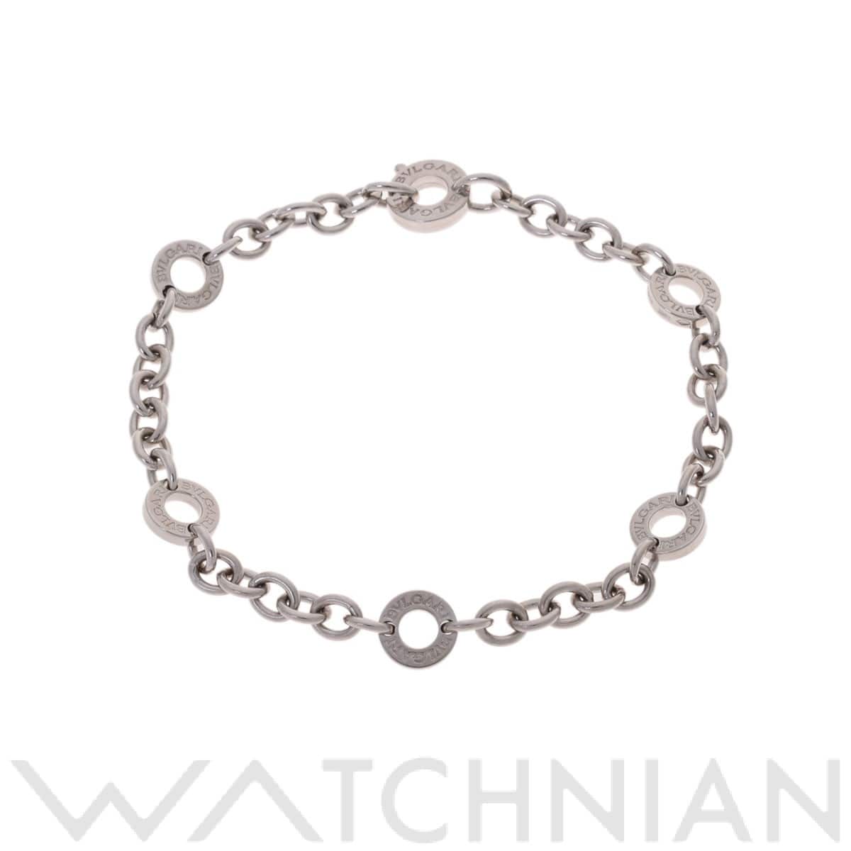 ブルガリ ブルガリブルガリ ブレスレット シルバー K18ホワイトゴールド WG レディース ジュエリー 【中古】【jewelry】