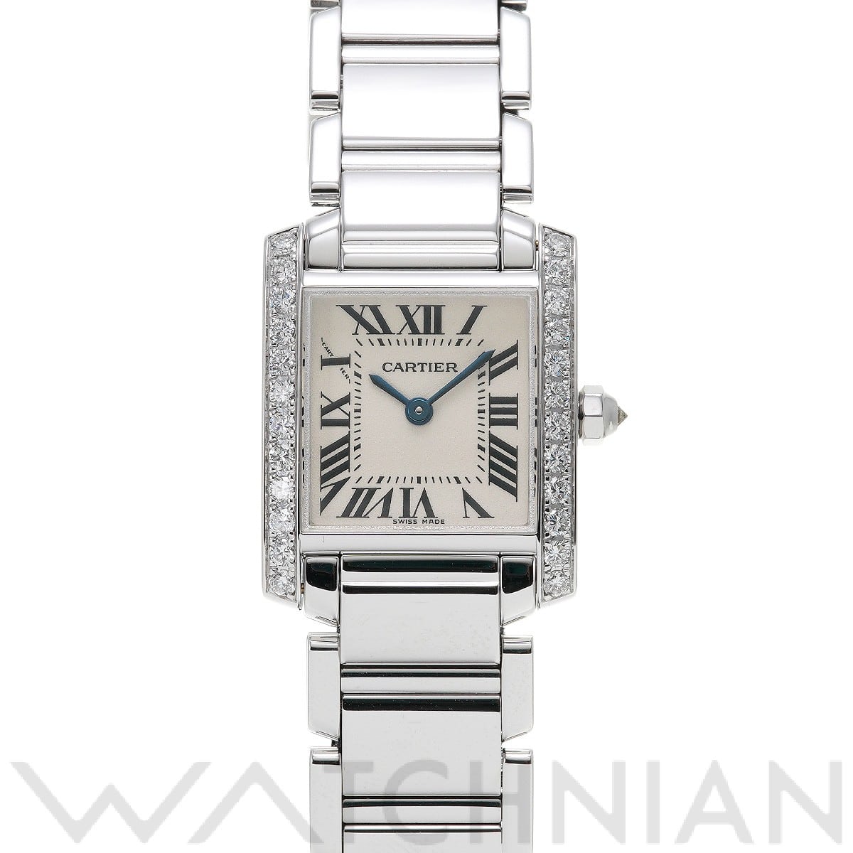 カルティエ タンク フランセーズ SM WE1002S3 シルバー レディース 時計 【中古】【wristwatch】
