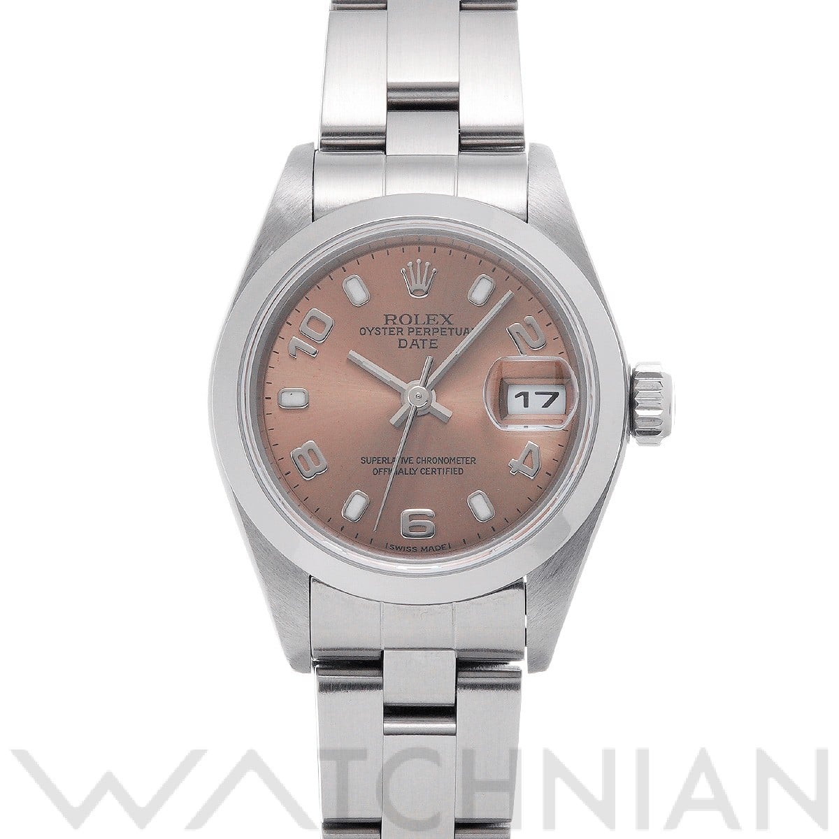 ロレックス オイスター パーペチュアル デイト 79160 ピンク レディース 時計 【中古】【wristwatch】