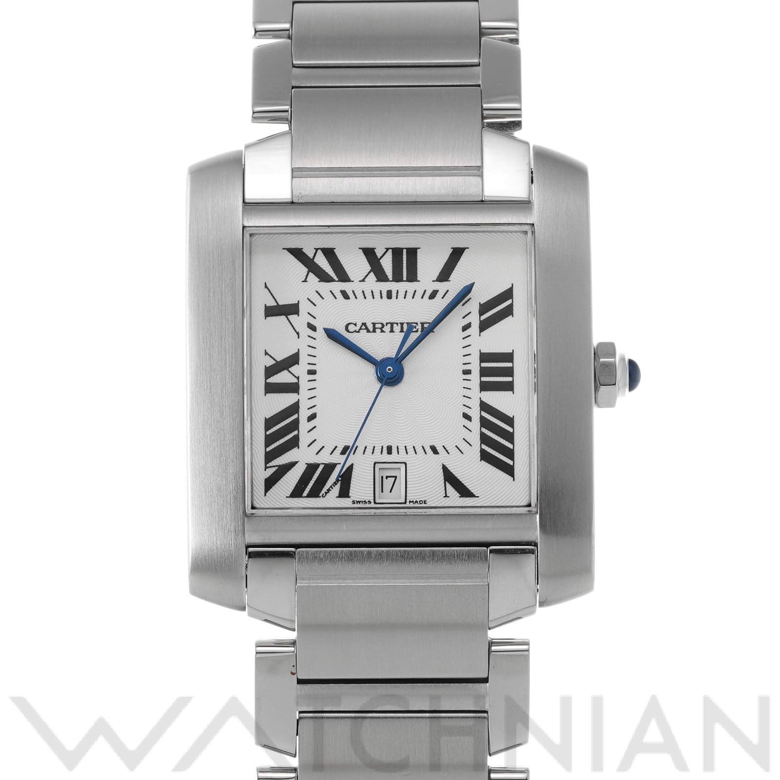 カルティエ タンク フランセーズ LM W51002Q3 シルバー メンズ 時計 【中古】【wristwatch】