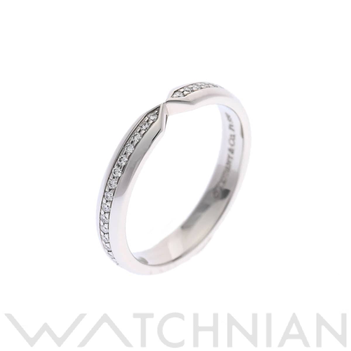 ティファニー ネスティングナローリング ダイヤ シルバー Pt950プラチナ レディース ジュエリー 【中古】【jewelry】