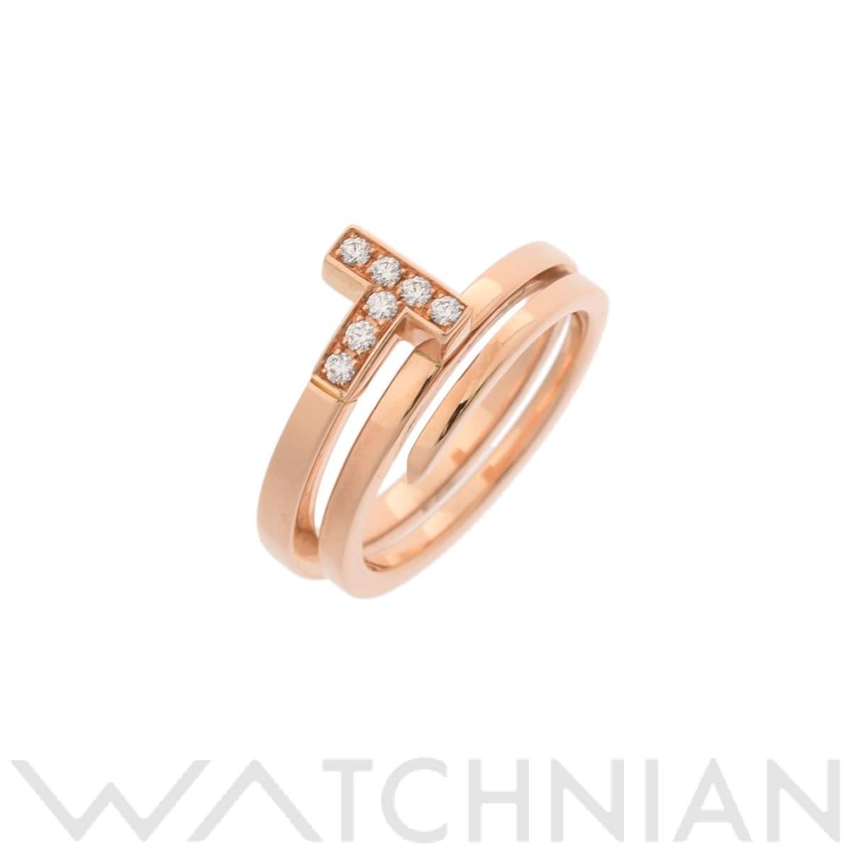 ティファニー Tスクエアラップリング ゴールド K18ピンクゴールド PG レディース ジュエリー 【中古】【jewelry】