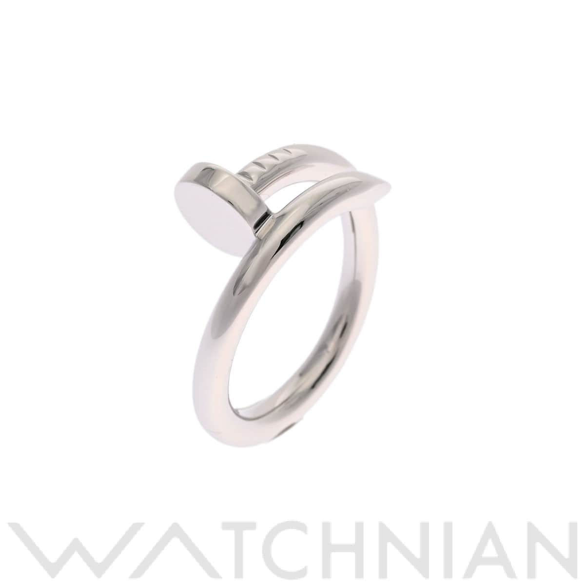 カルティエ ジュストアンクルリング #53 シルバー K18ホワイトゴールド WG レディース ジュエリー 【中古】【jewelry】