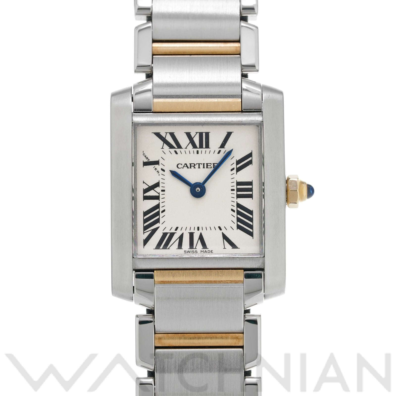 カルティエ タンク フランセーズ SM W51007Q4 シルバー レディース 時計 【中古】【wristwatch】