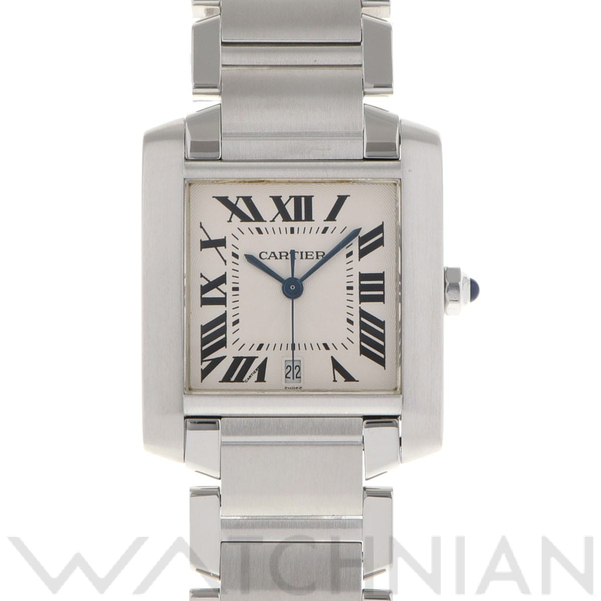 カルティエ タンク フランセーズ LM W51002Q3 シルバー メンズ 時計 【中古】【wristwatch】