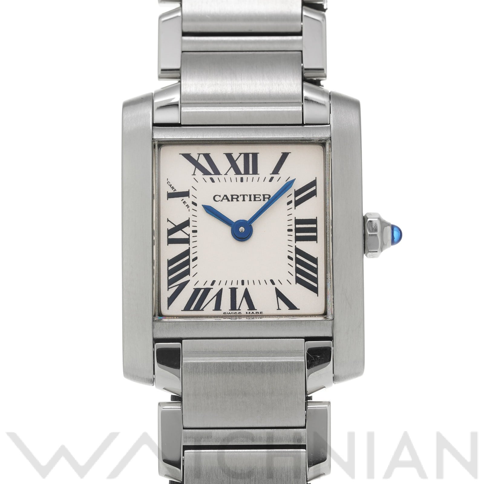 カルティエ タンク フランセーズ SM W51008Q3 シルバー レディース 時計 【中古】【wristwatch】