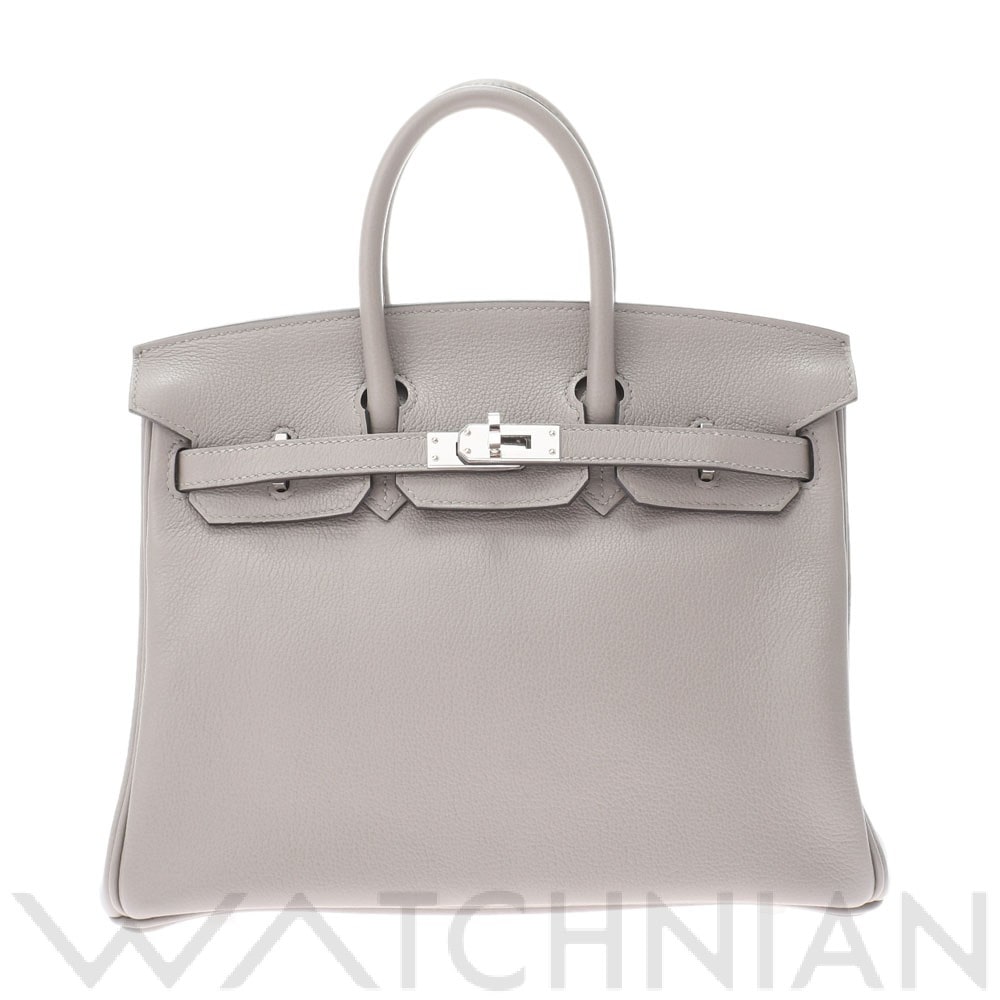エルメス バーキン 25 グリアスファルト/パラジウム金具 トリヨンノヴィーヨ レディース バッグ 【中古】【bag】
