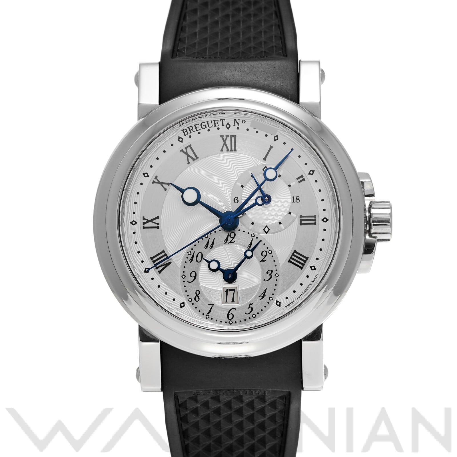 ブレゲ マリーン GMT 5857ST/12/5ZU シルバー メンズ 時計 【中古】【wristwatch】