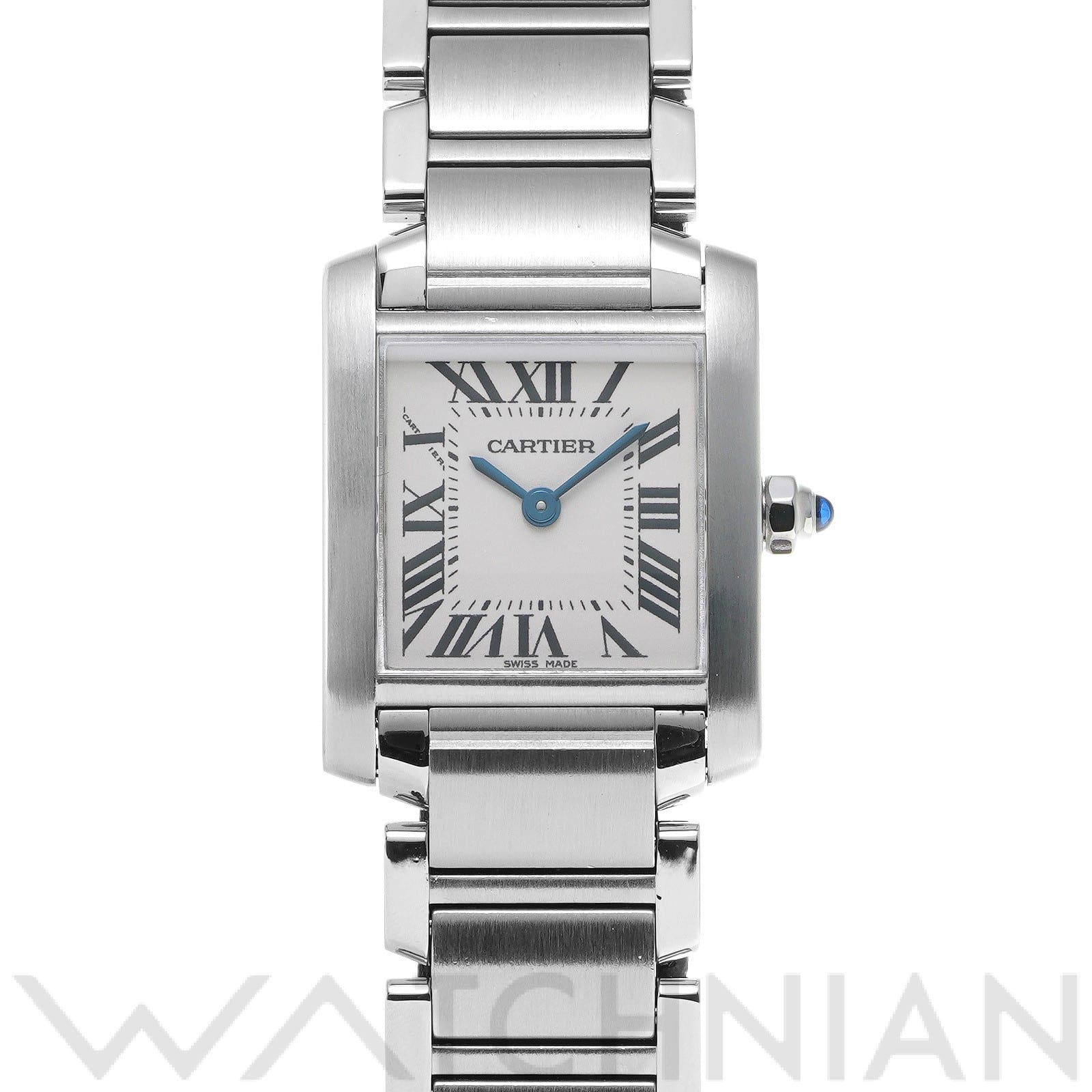 カルティエ タンク フランセーズ SM W51008Q3 シルバー レディース 時計 【中古】【wristwatch】
