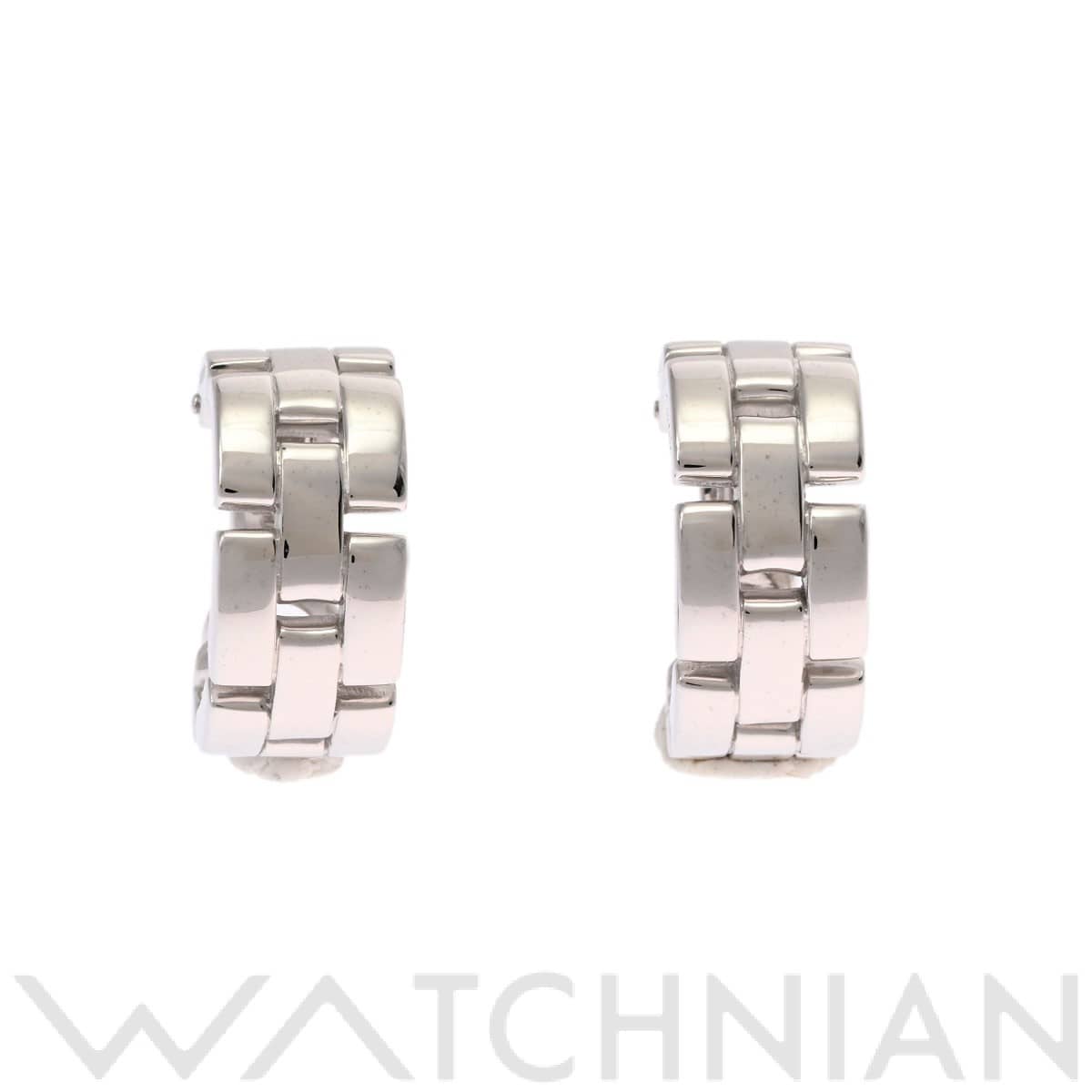 カルティエ マイヨンパンテールイヤリング シルバー K18ホワイトゴールド WG レディース ジュエリー 【中古】【jewelry】