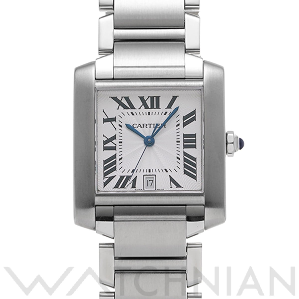 カルティエ タンク フランセーズ LM W51002Q3 シルバー メンズ 時計 【中古】【wristwatch】