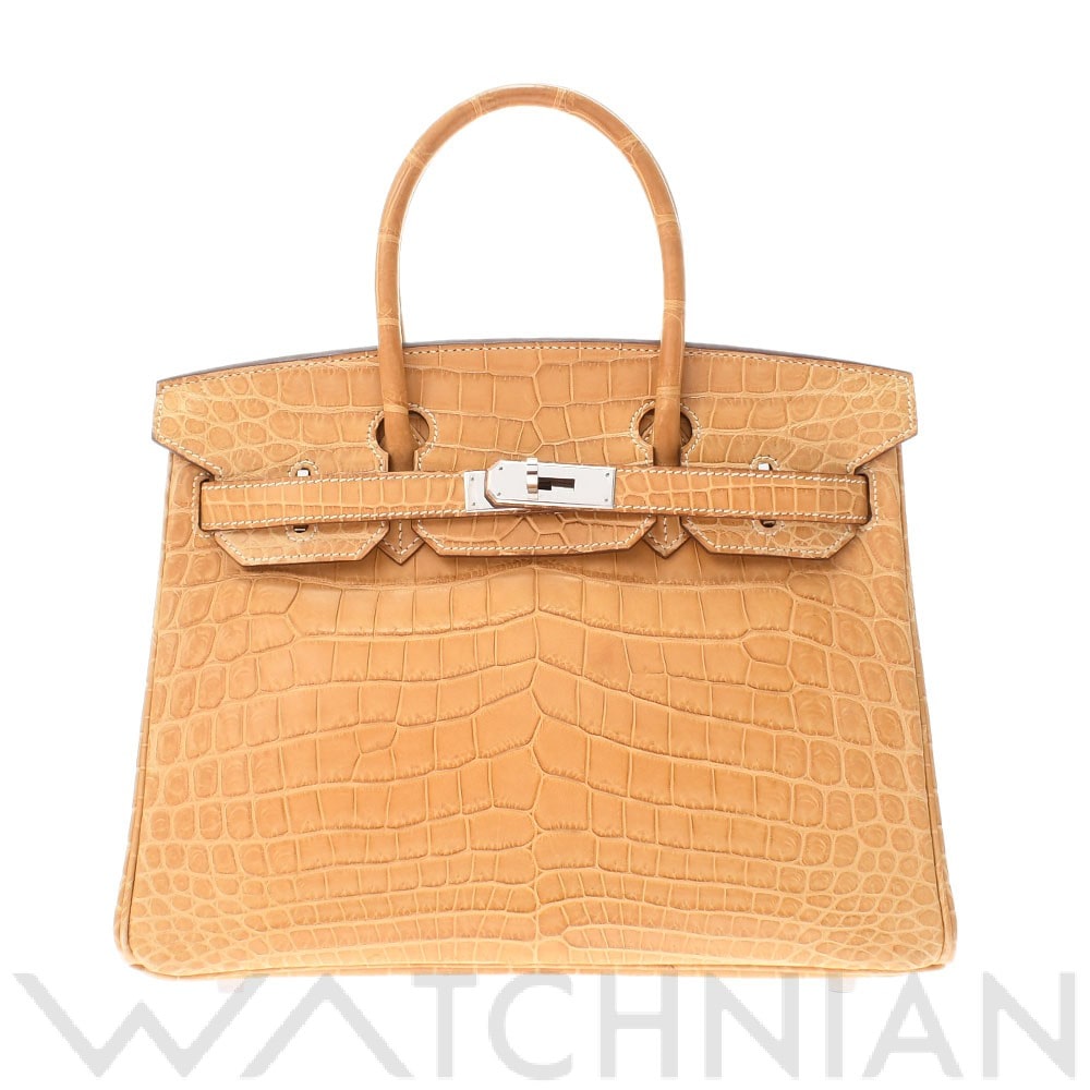 エルメス バーキン 30 バイユ/パラジウム金具 ニロティカス レディース バッグ 【中古】【bag】