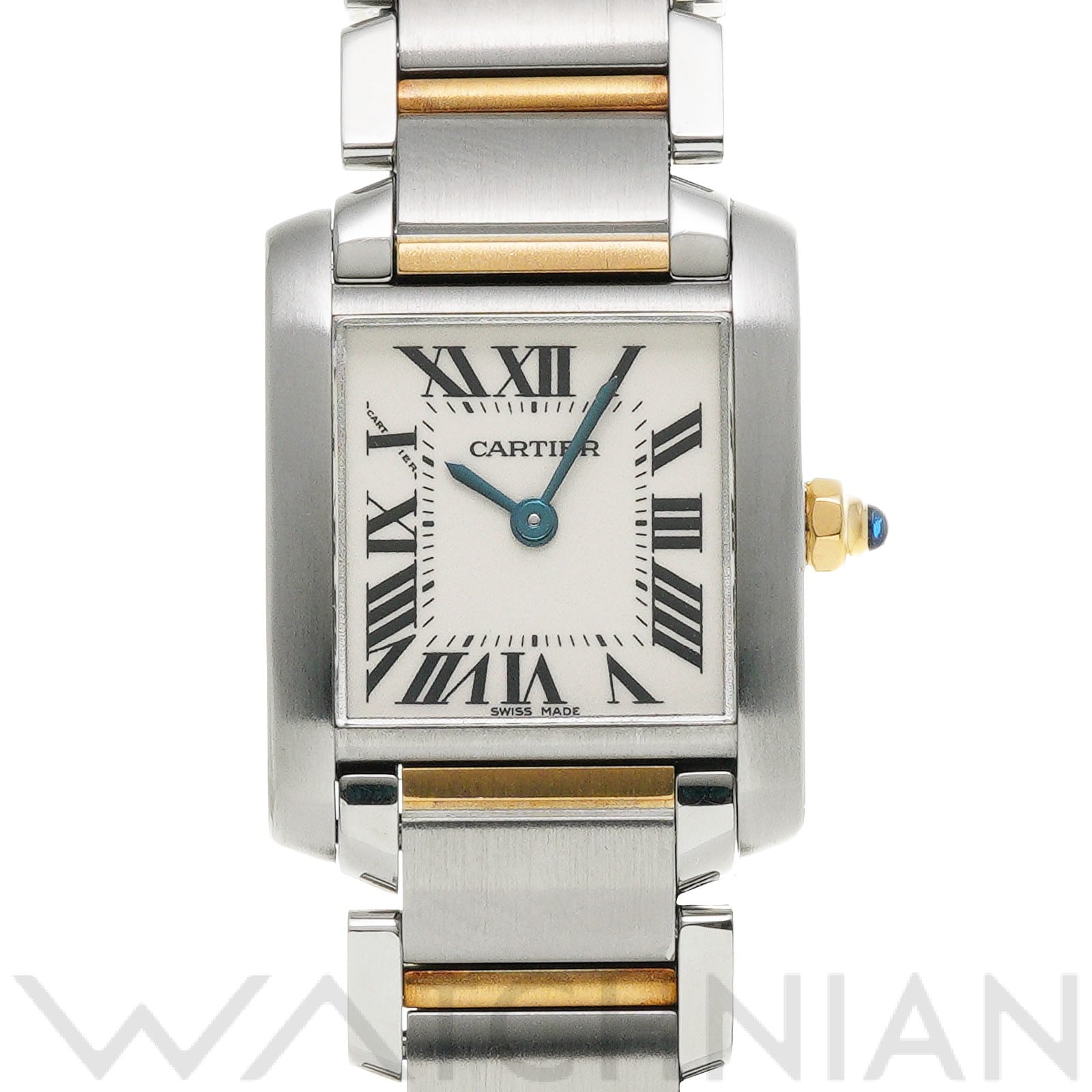 カルティエ タンク フランセーズ SM W51007Q4 シルバー レディース 時計 【中古】【wristwatch】